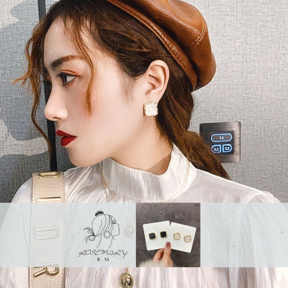 ♛ROSEMAYR♛[LX-0017] 韓版 韓劇名媛 復古樹脂小耳釘 耳環