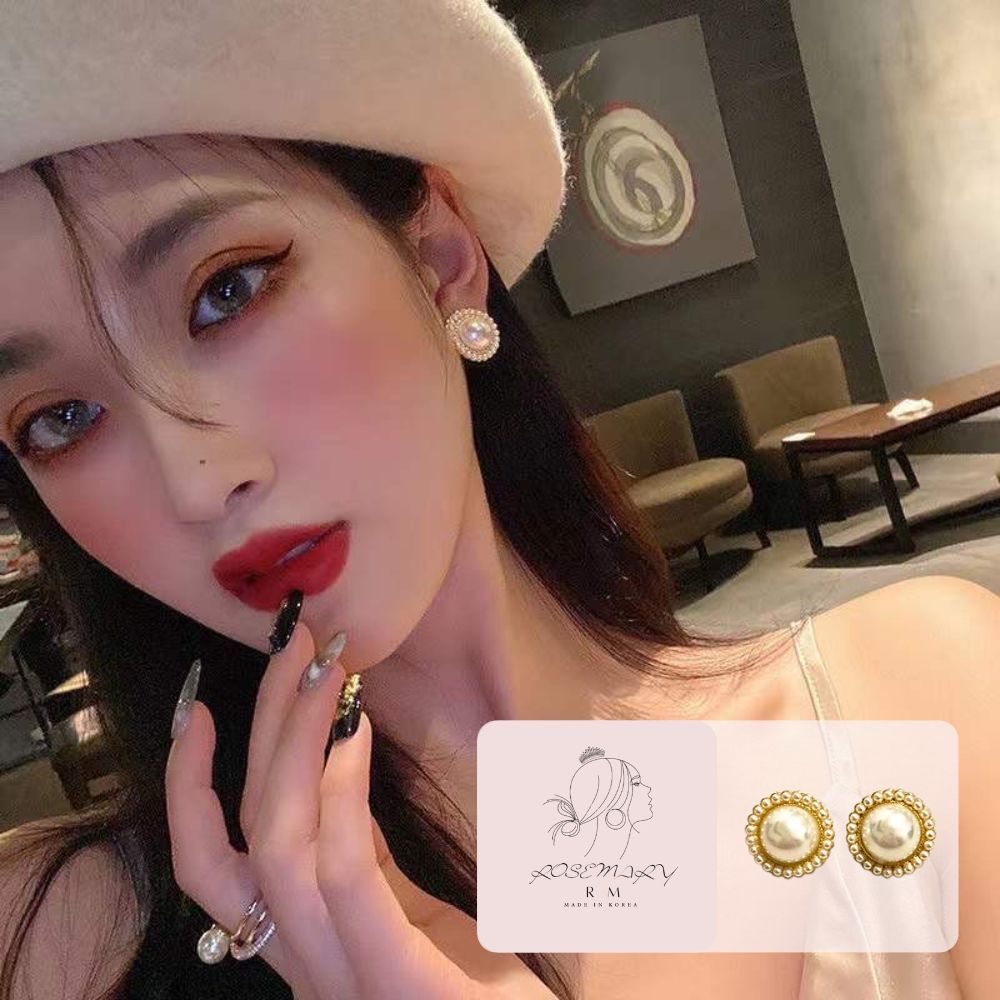 ♛ROSEMAYR♛[CR-0008] 韓版 優雅王妃 復古珍珠耳釘 耳環