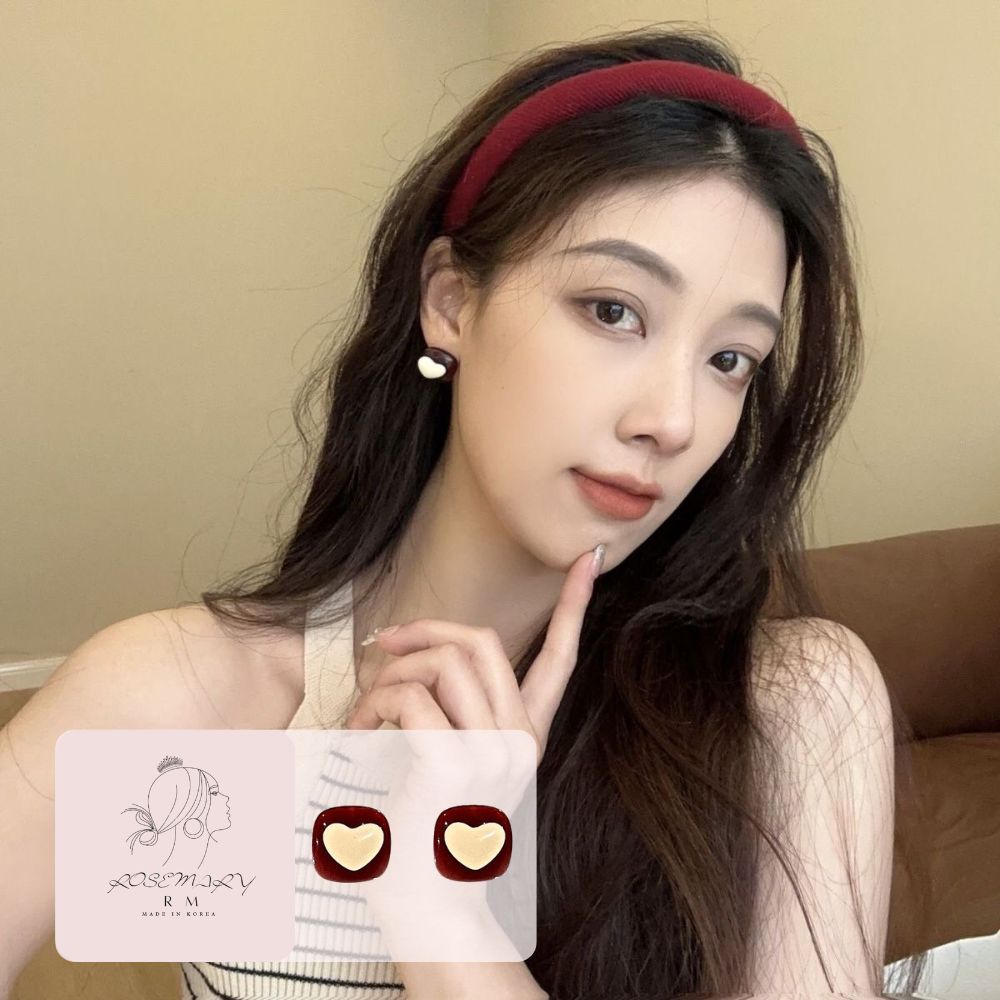 ♛ROSEMAYR♛[CR-0013] 韓版 法式復古 壓克力愛心耳夾