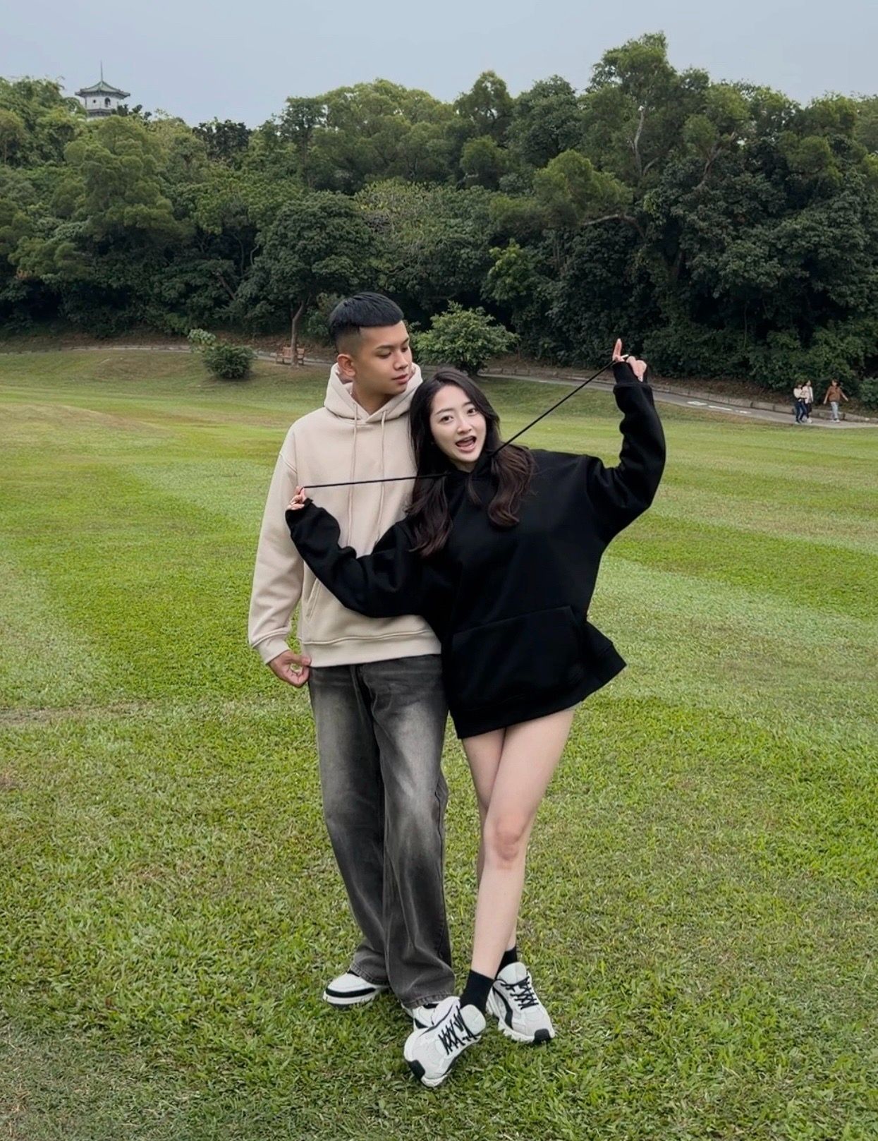 複合絨連帽長袖