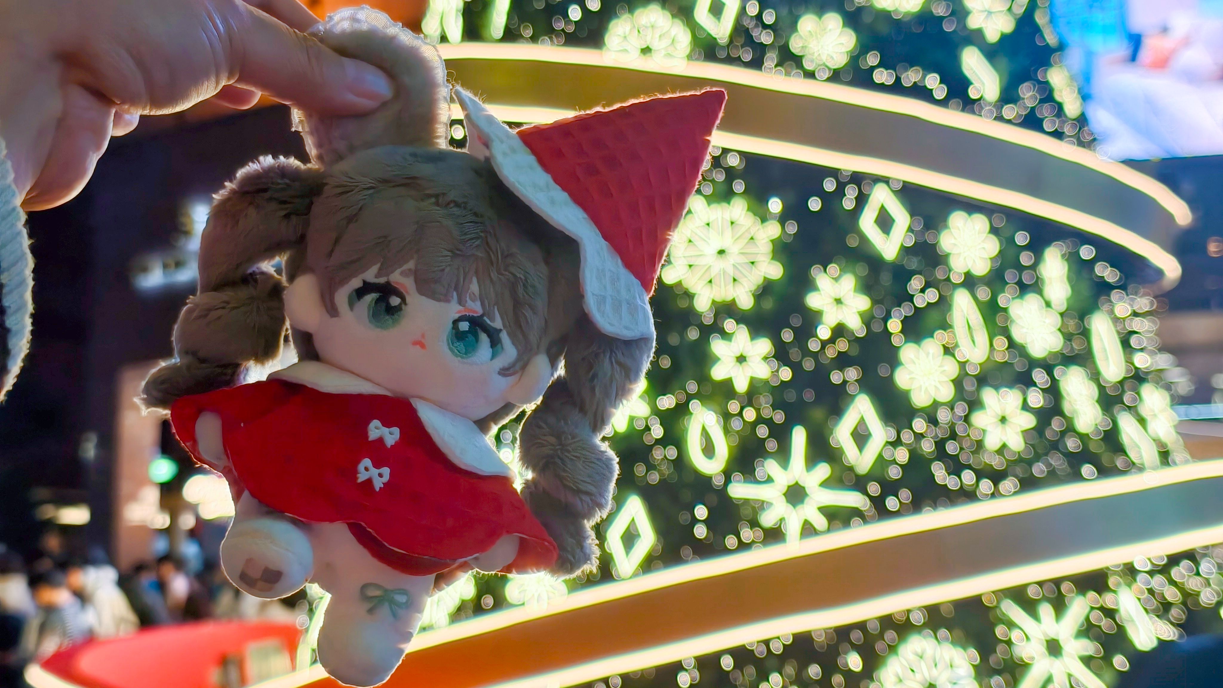 拼色款花朵甜筒帽