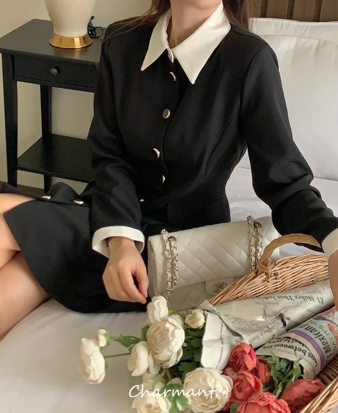 🏷️ C0106 香榭大道襯衫領短洋