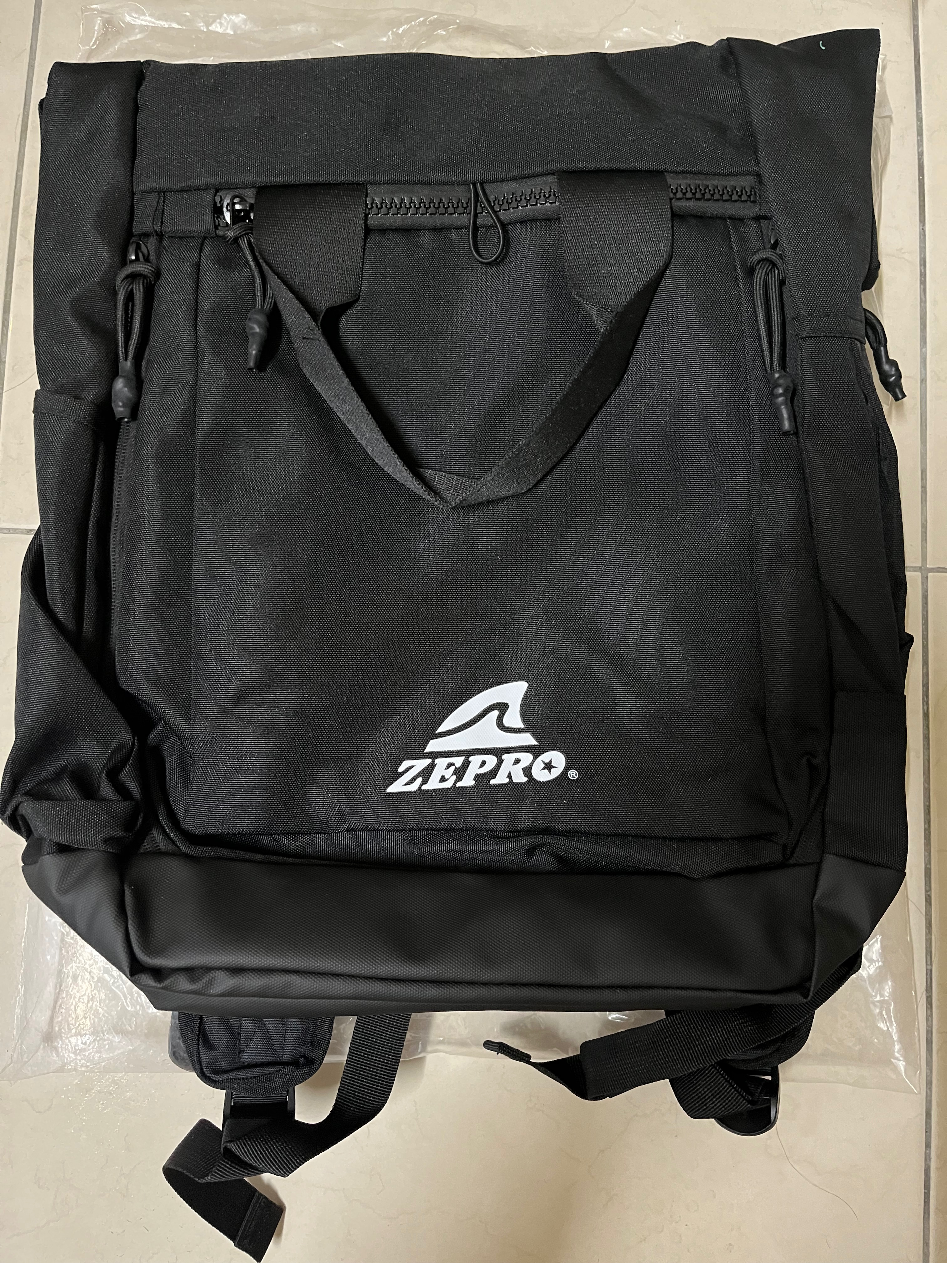ZEPRO全新正貨黑色後背包