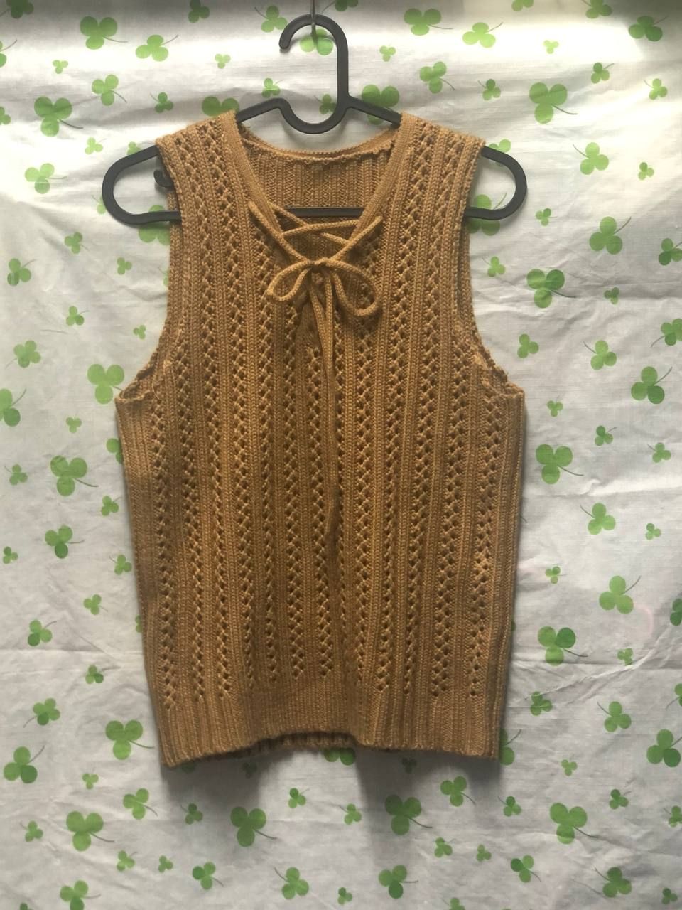 ♛ROSEMAYR♛廠商寄賣-V領綁帶毛織背心