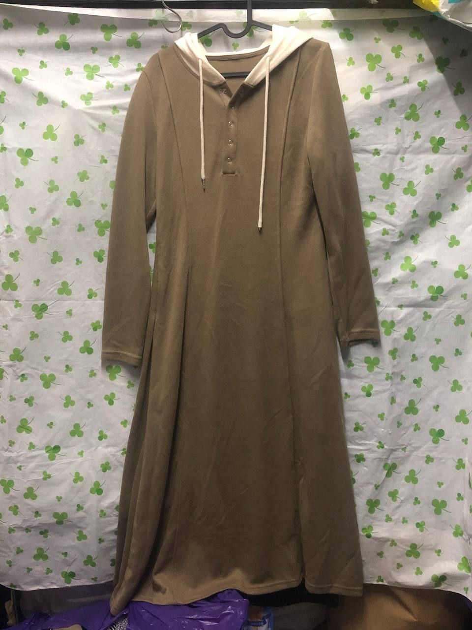 ♛ROSEMAYR♛廠商寄賣-韓系休閒慵懶風連帽連身裙