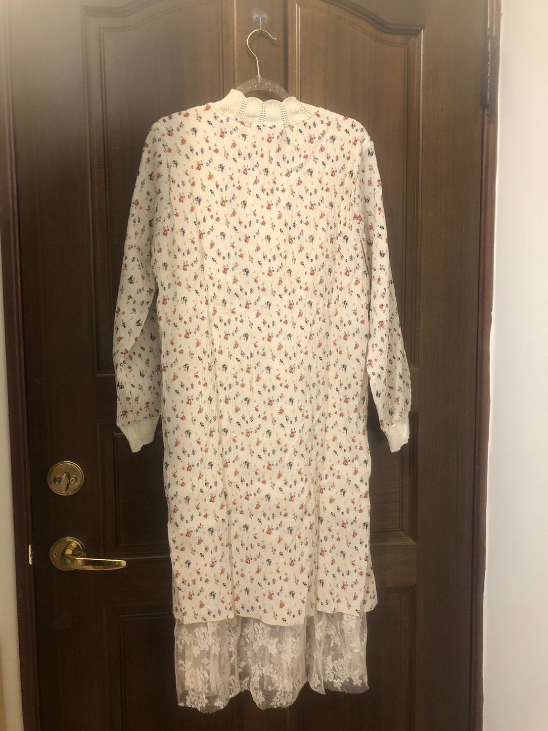 ♛ROSEMAYR♛廠商寄賣-G1522日系森林女孩小碎花雪紡拼接蕾絲連身裙