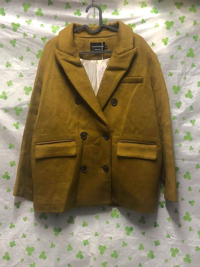 ♛ROSEMAYR♛廠商寄賣-H2839韓系 雙排扣羊絨大衣