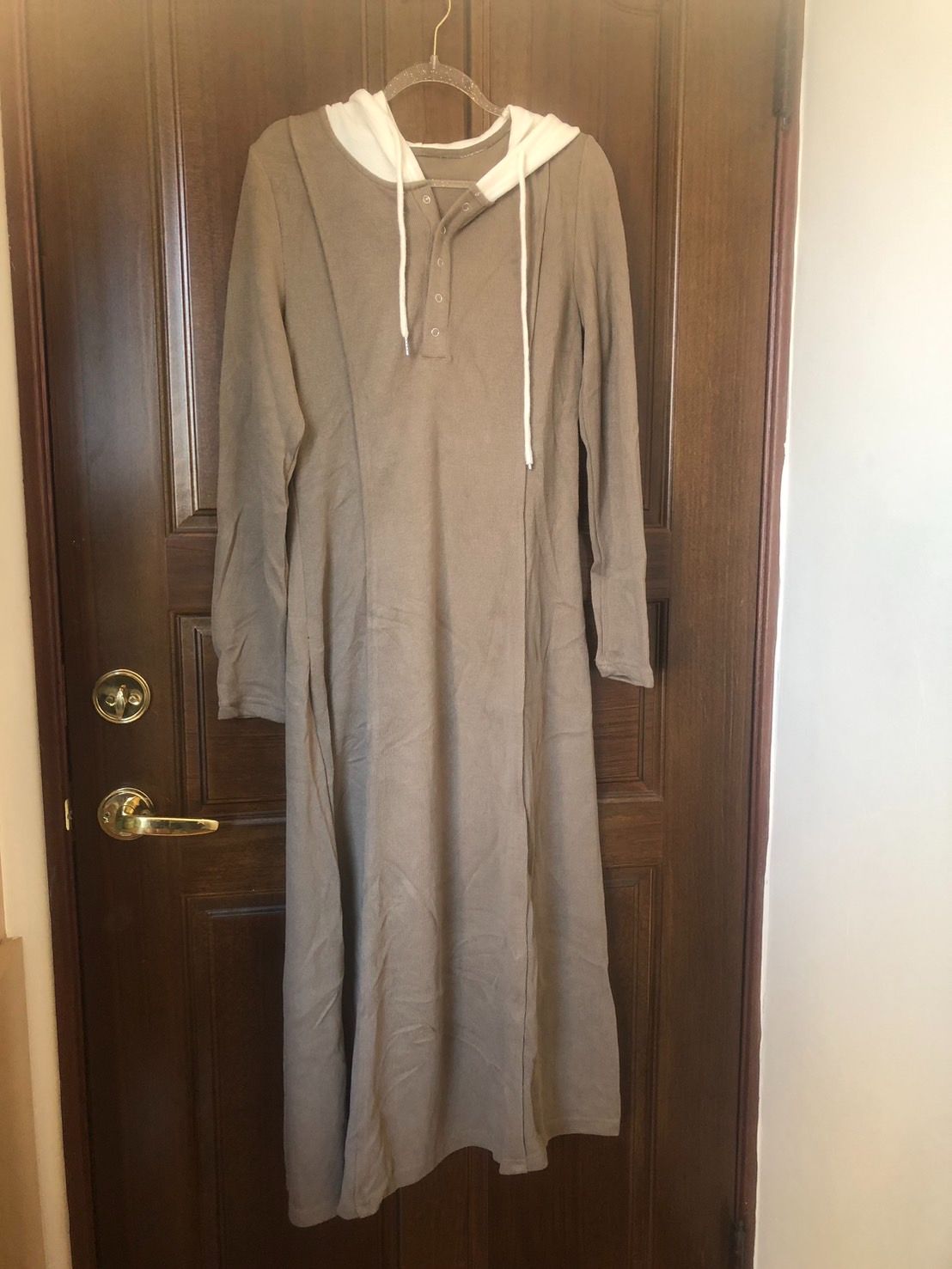 ♛ROSEMAYR♛廠商寄賣-J2399韓系休閒慵懶風連帽連身裙