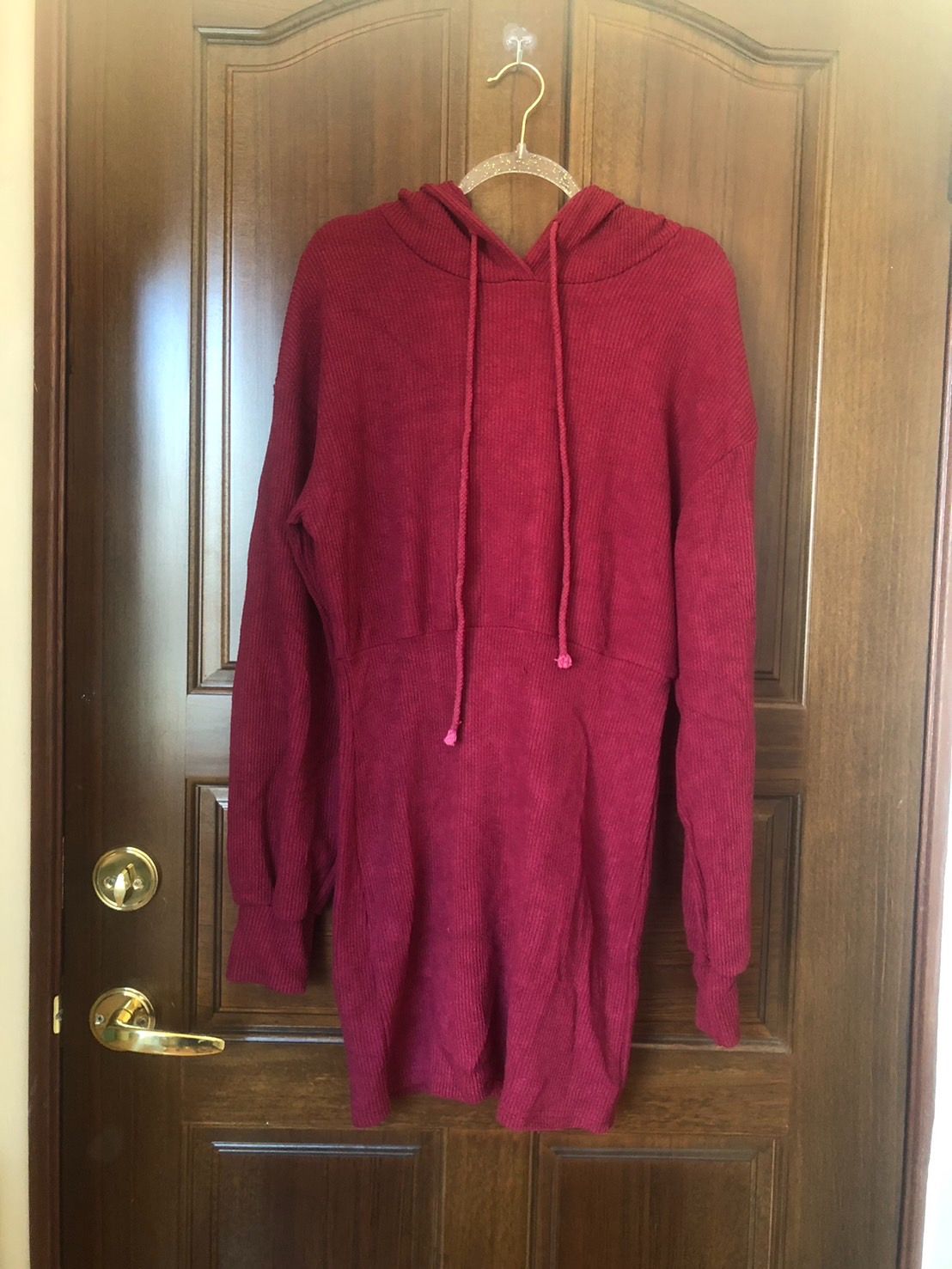 ♛ROSEMAYR♛廠商寄賣-J4936韓風連帽針織收腰連身裙