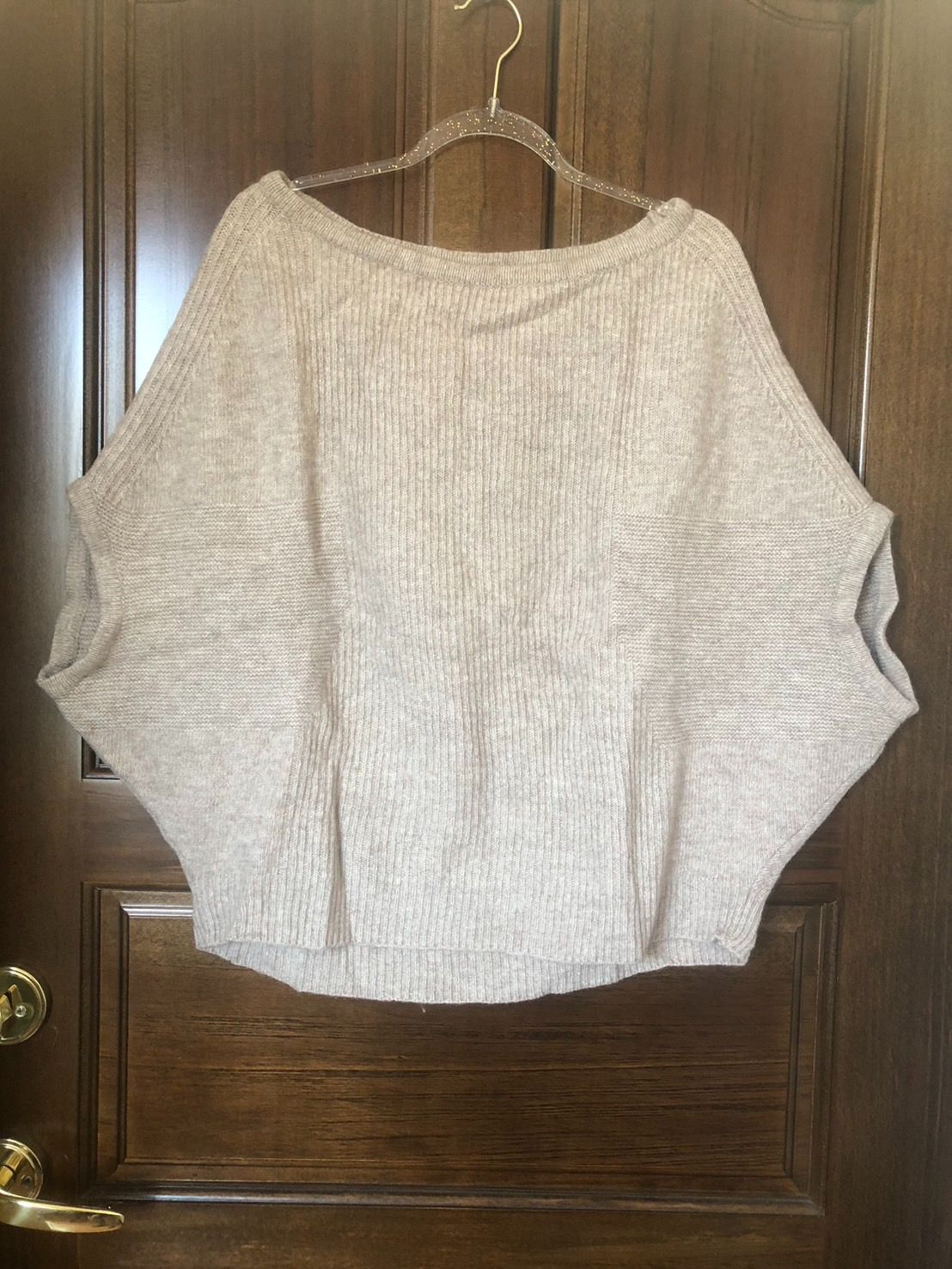 ♛ROSEMAYR♛廠商寄賣-K0025奶茶色針織蝙蝠袖上衣