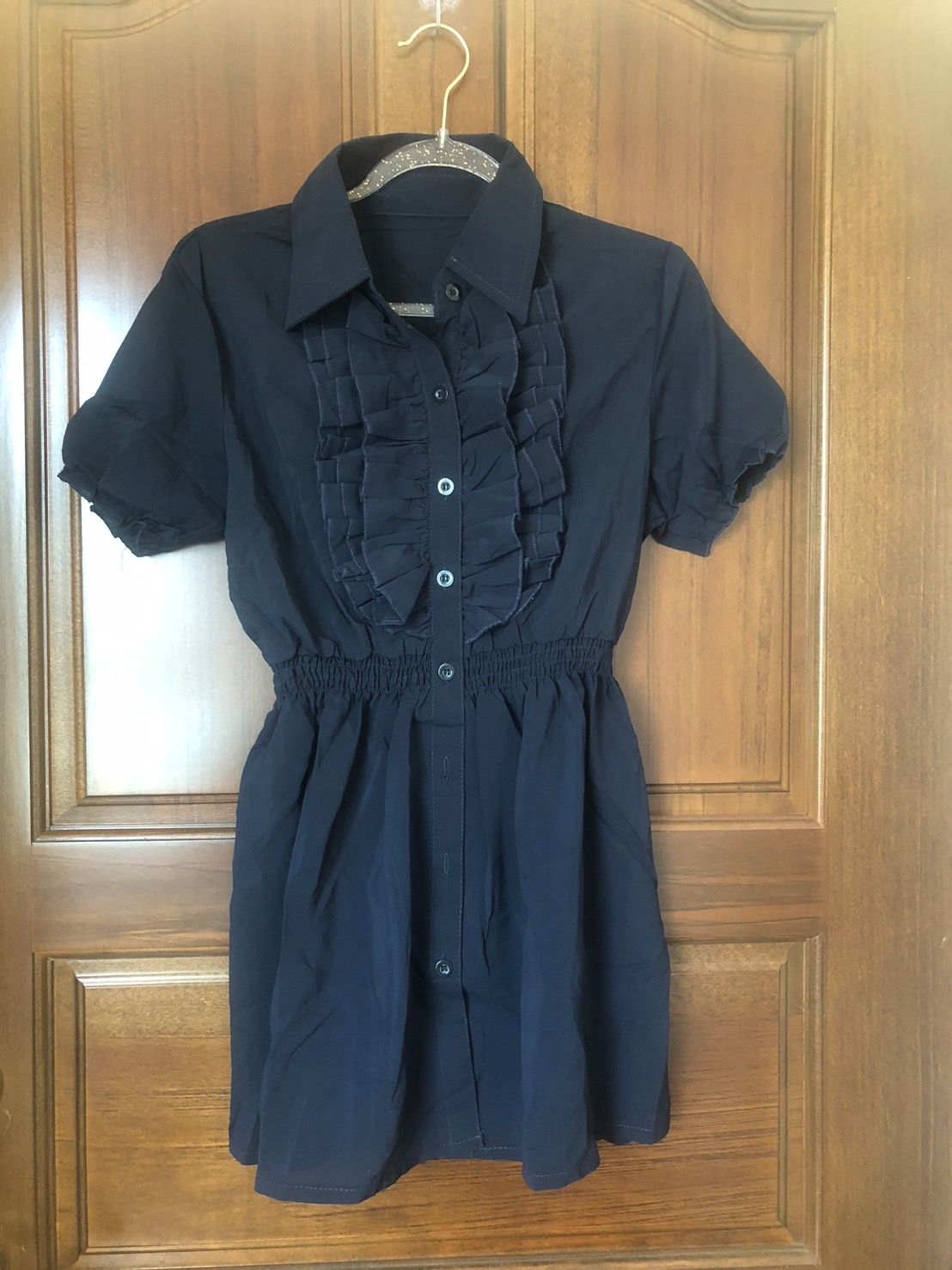 ♛ROSEMAYR♛廠商寄賣-A02-2793 荷葉邊造型洋裝式襯衫 2色