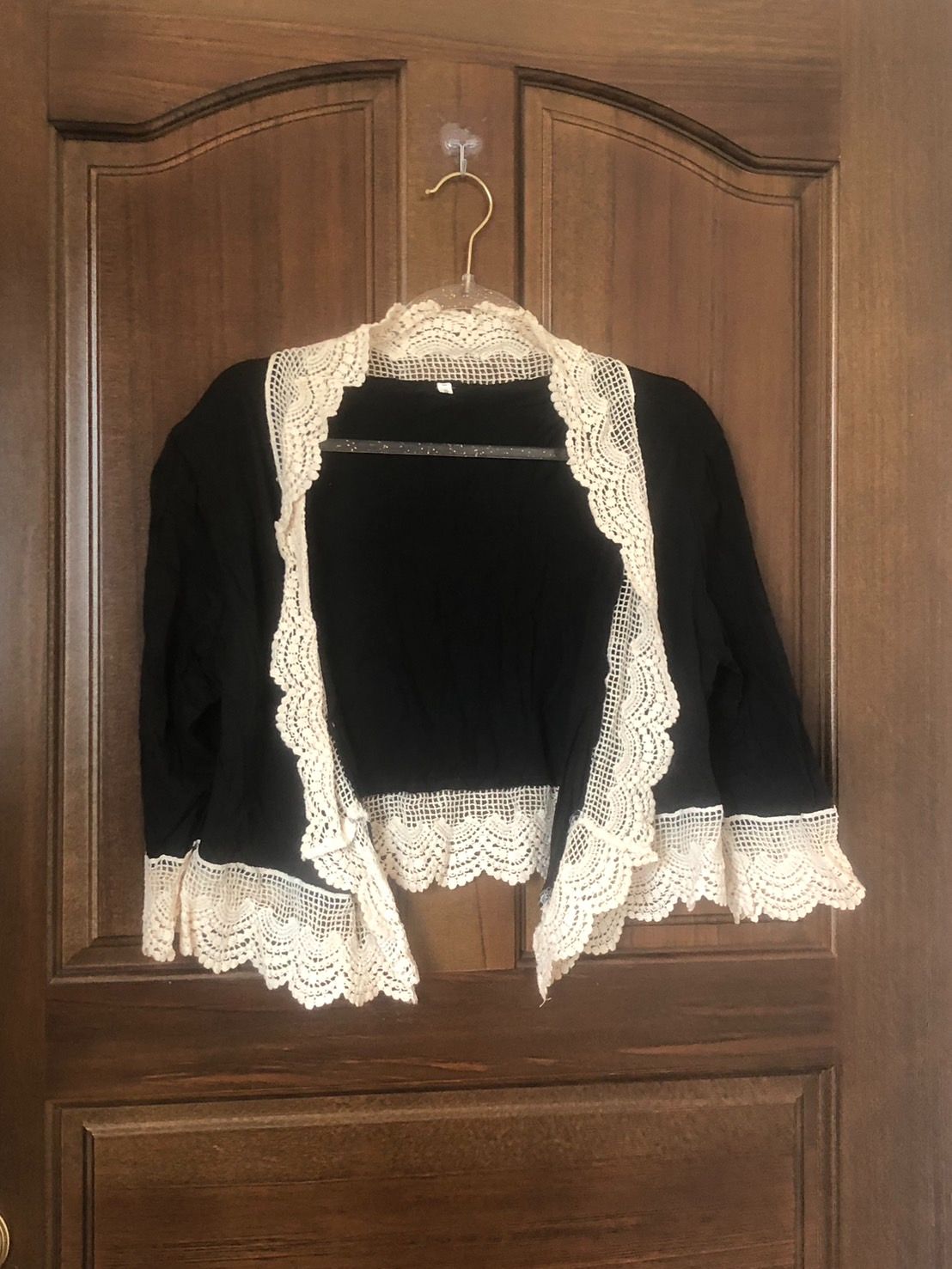 ♛ROSEMAYR♛廠商寄賣-A03-003拼接針織花邊小外套