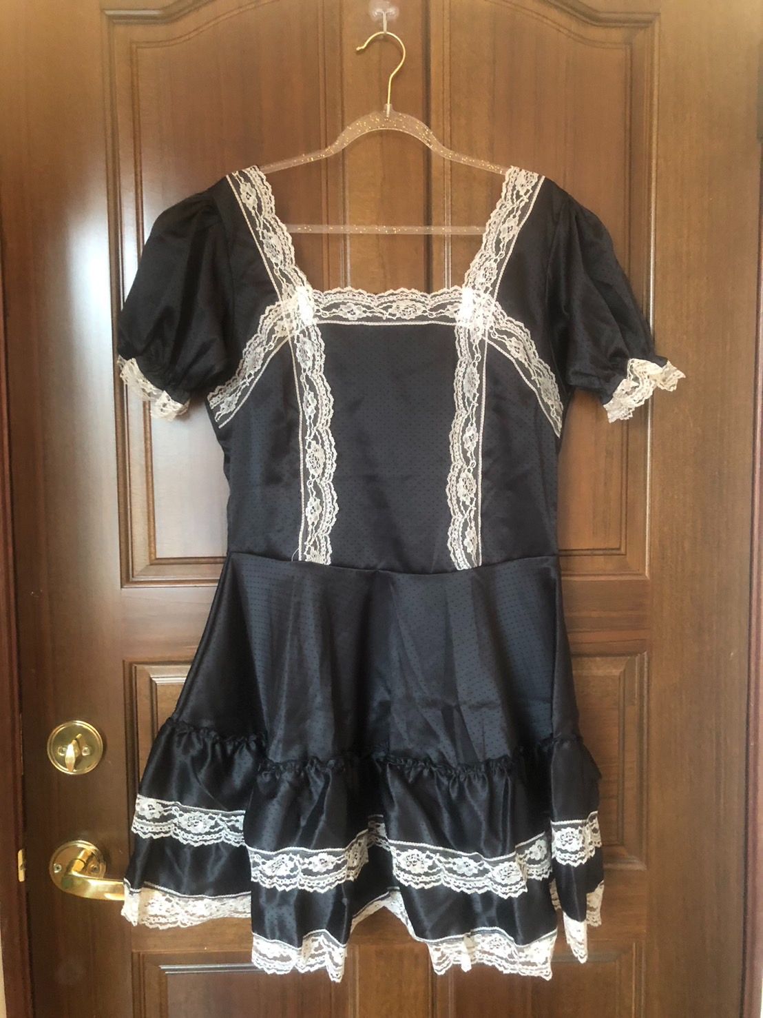 ♛ROSEMAYR♛廠商寄賣-黑色緞面女僕裝 展示品