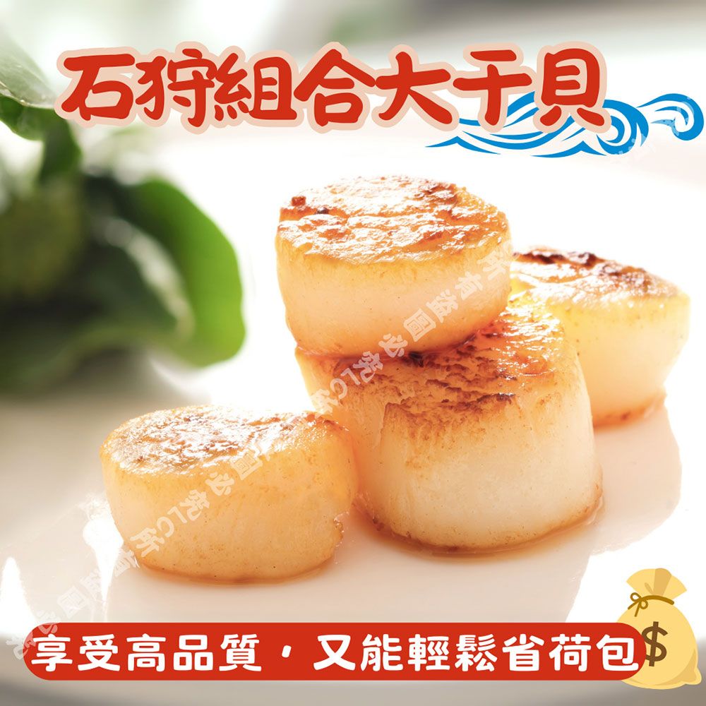【樂廚】（冷凍）石狩組合大干貝800g（含保護冰重）