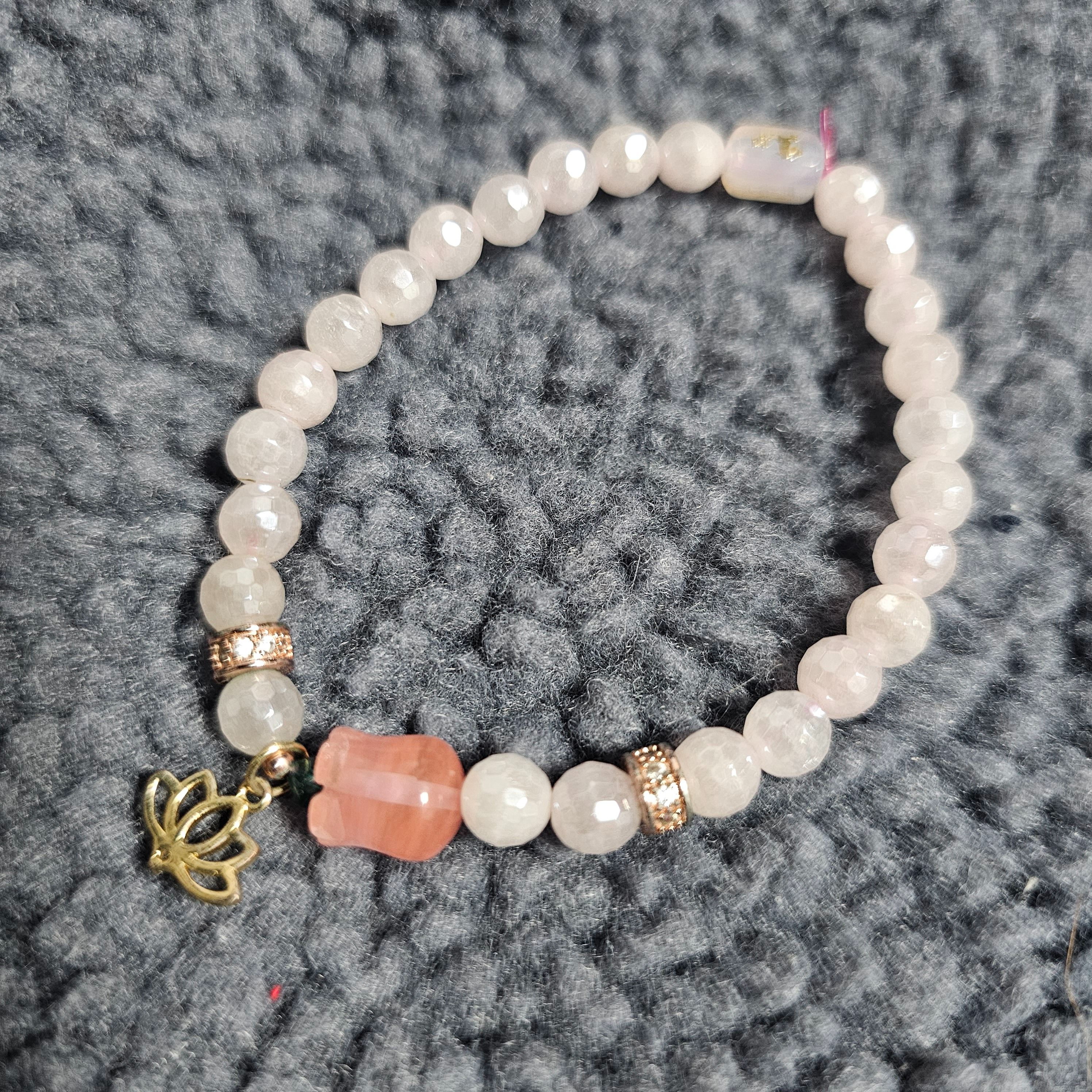 千年玫瑰石愛情手鏈