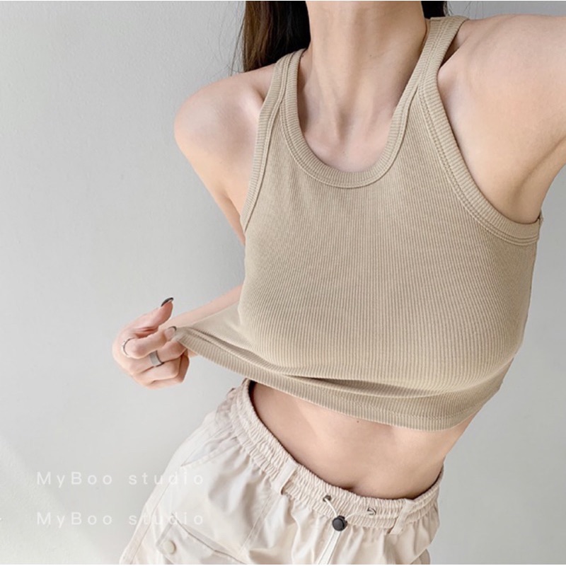 （短版下單區）兩種長度 歐美百搭基礎工字背心7色