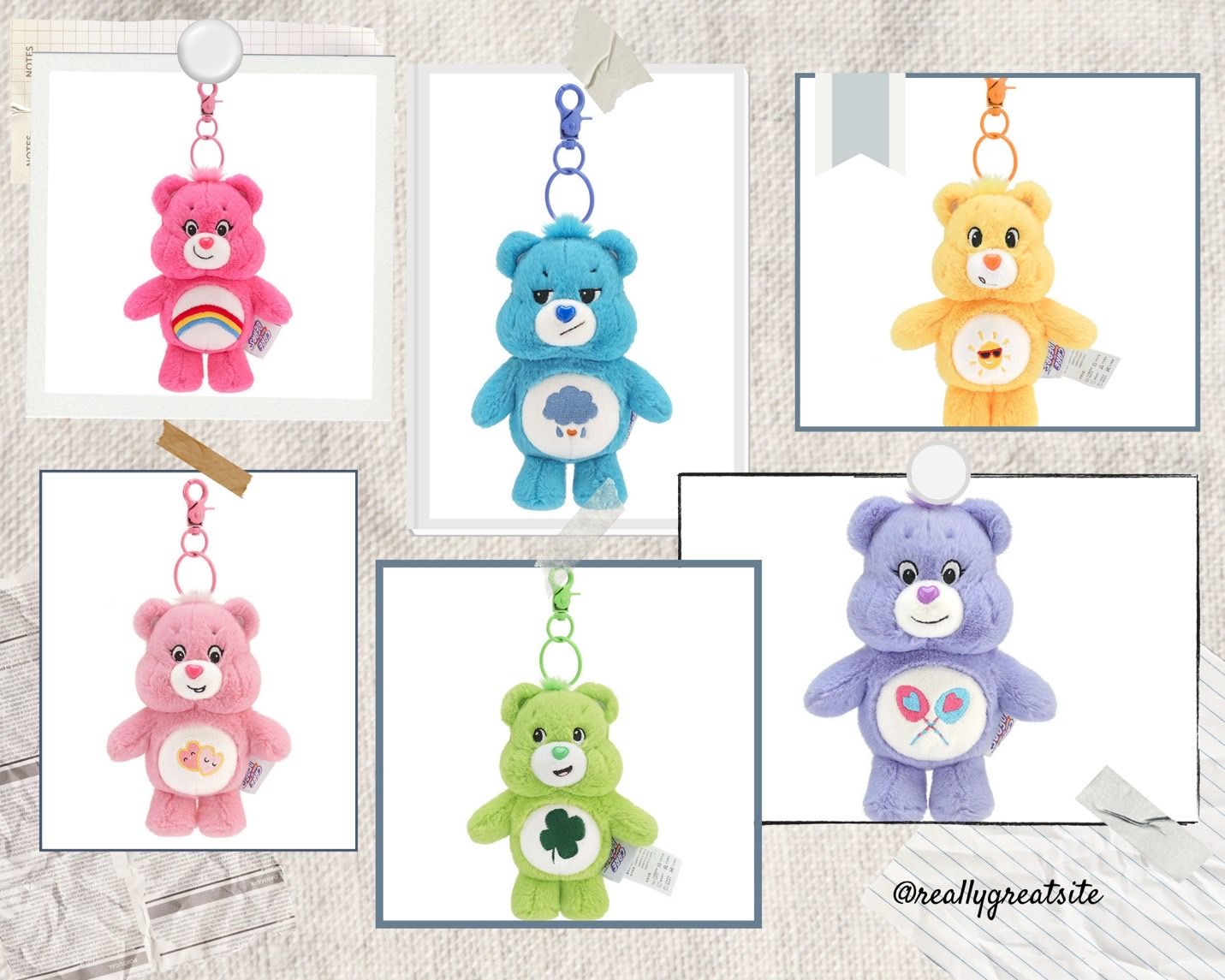 Care Bears愛心小熊吊飾