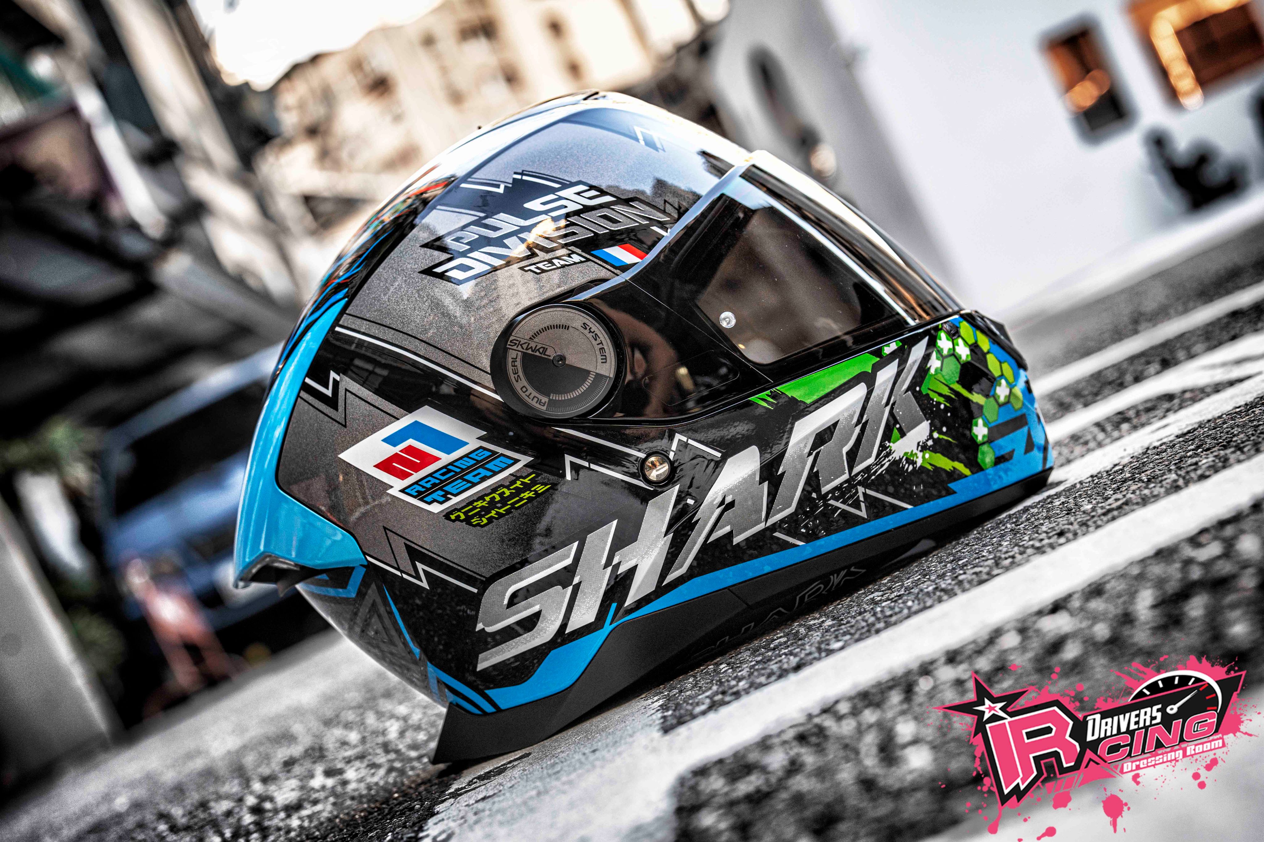 ♚限量優惠 送墨片♚ Shark® Skwal 2.2 Noxxys 黑/藍 LED燈  法國