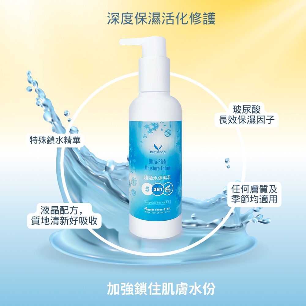 超涵水保濕乳 210ml（不黏膩很重要）