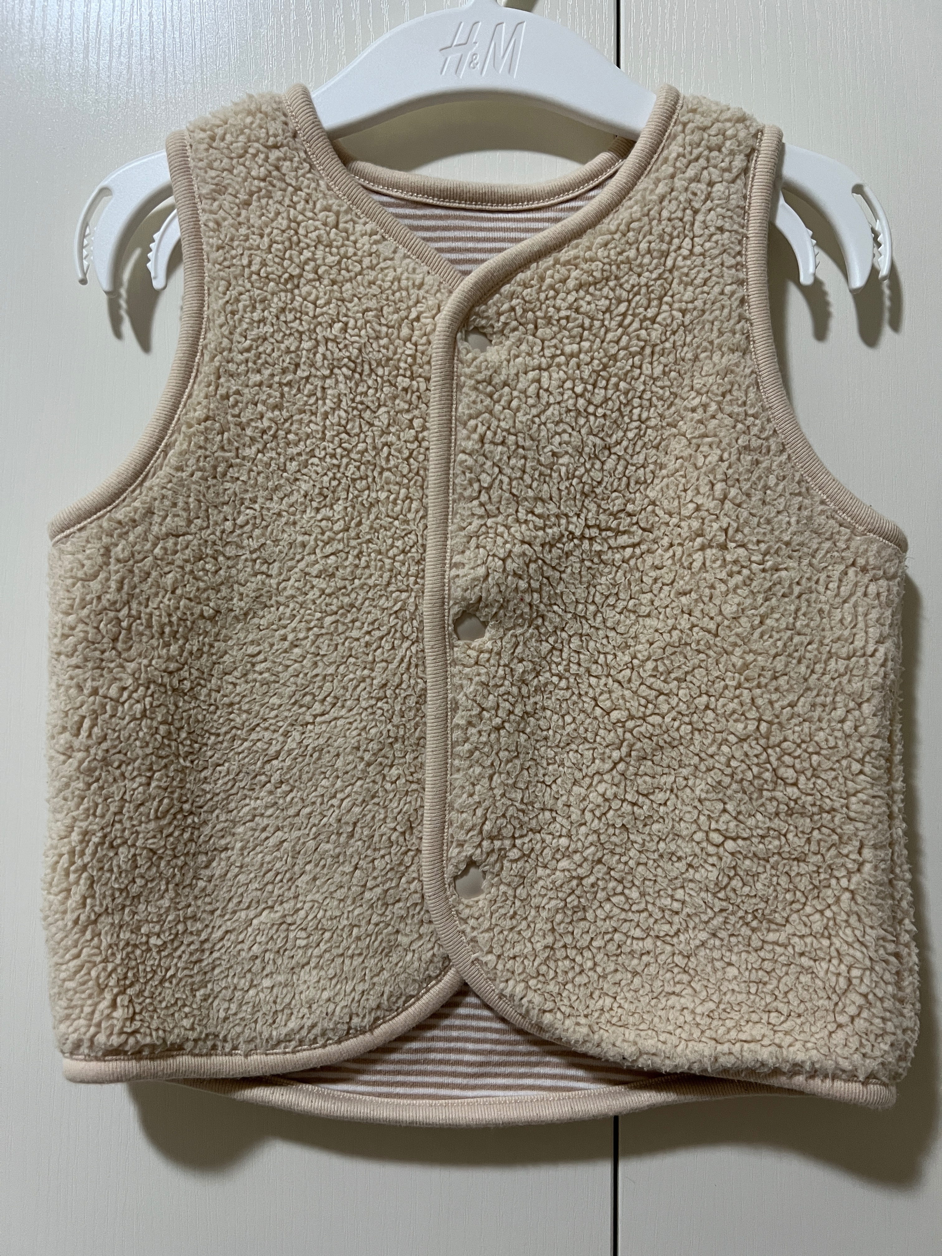 Uniqlo嬰幼兒毛絨雙面背心