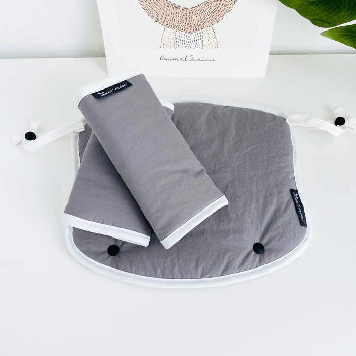 韓國特級嬰兒品牌auntmimi-寶寶背帶口水巾三件套