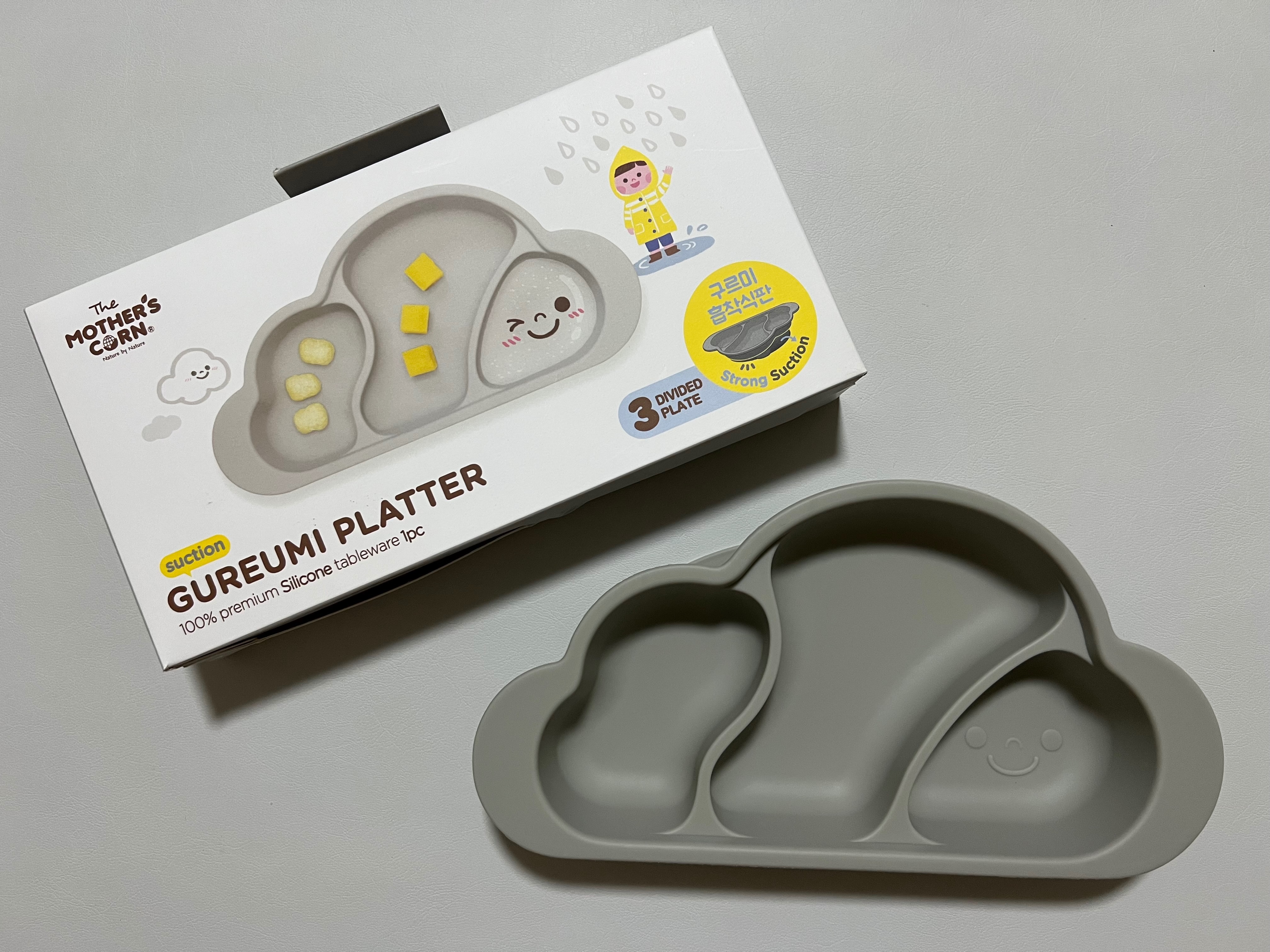 Mother’s Corn 雲朵分隔矽膠餐盤