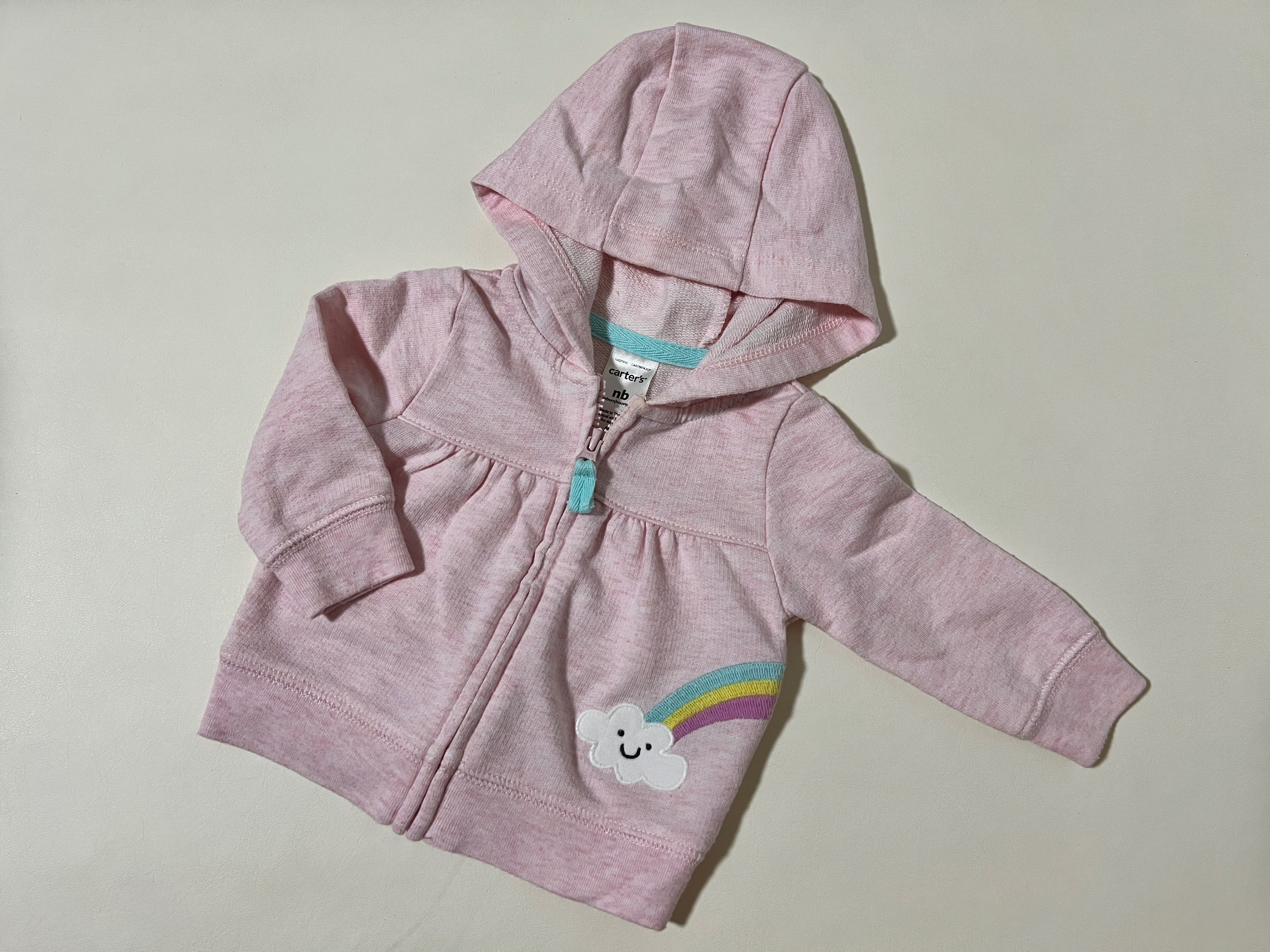 Carter’s 雲朵彩虹粉色薄外套