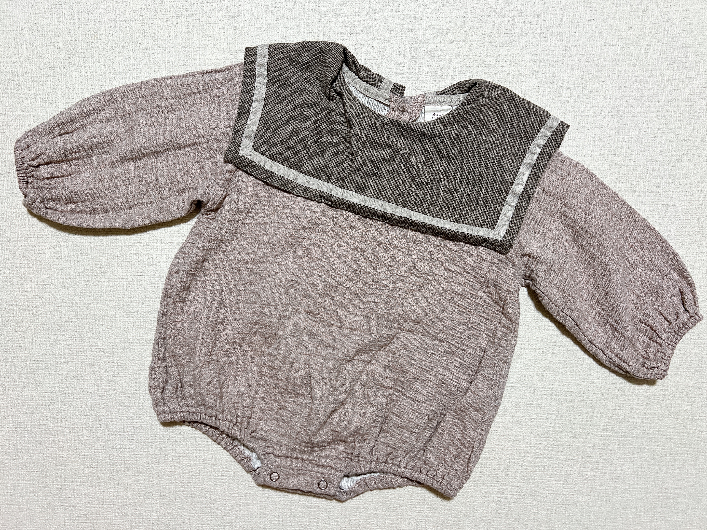 正韓 BEBEHOLIC 海軍領包屁衣