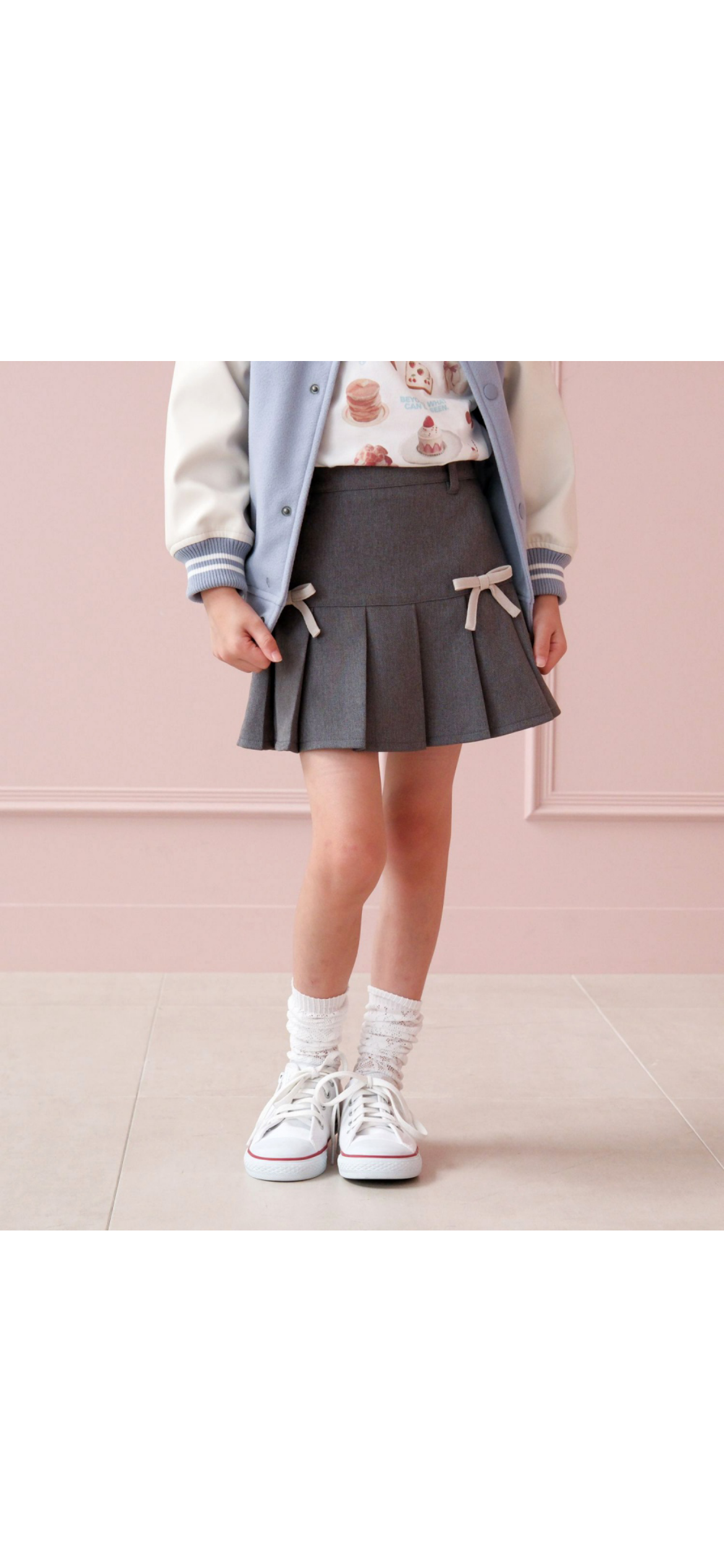 GLOBAL WORK 童CHEER ON 附襯褲蝴蝶結百褶裙