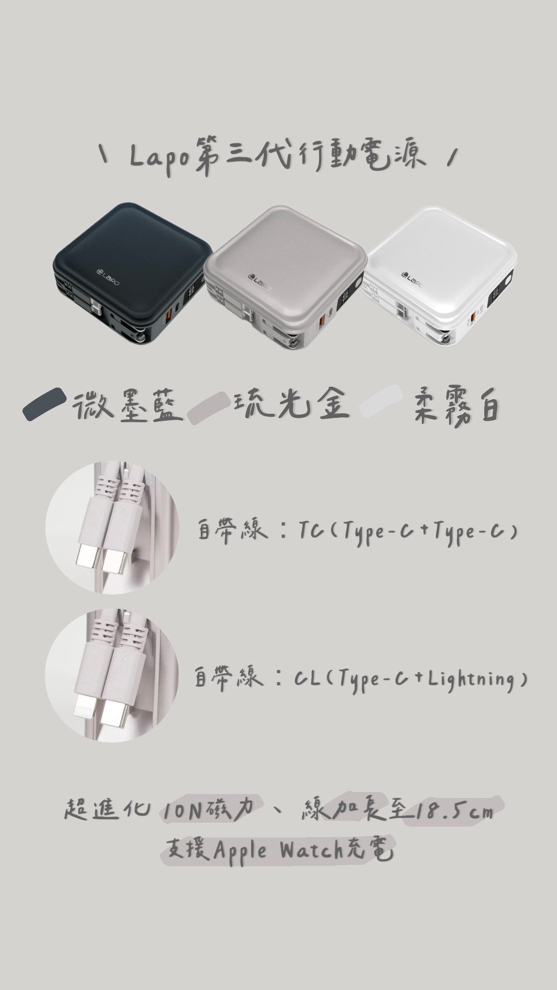 Lapo三代行動電源（手邊現貨快速出貨🔥）