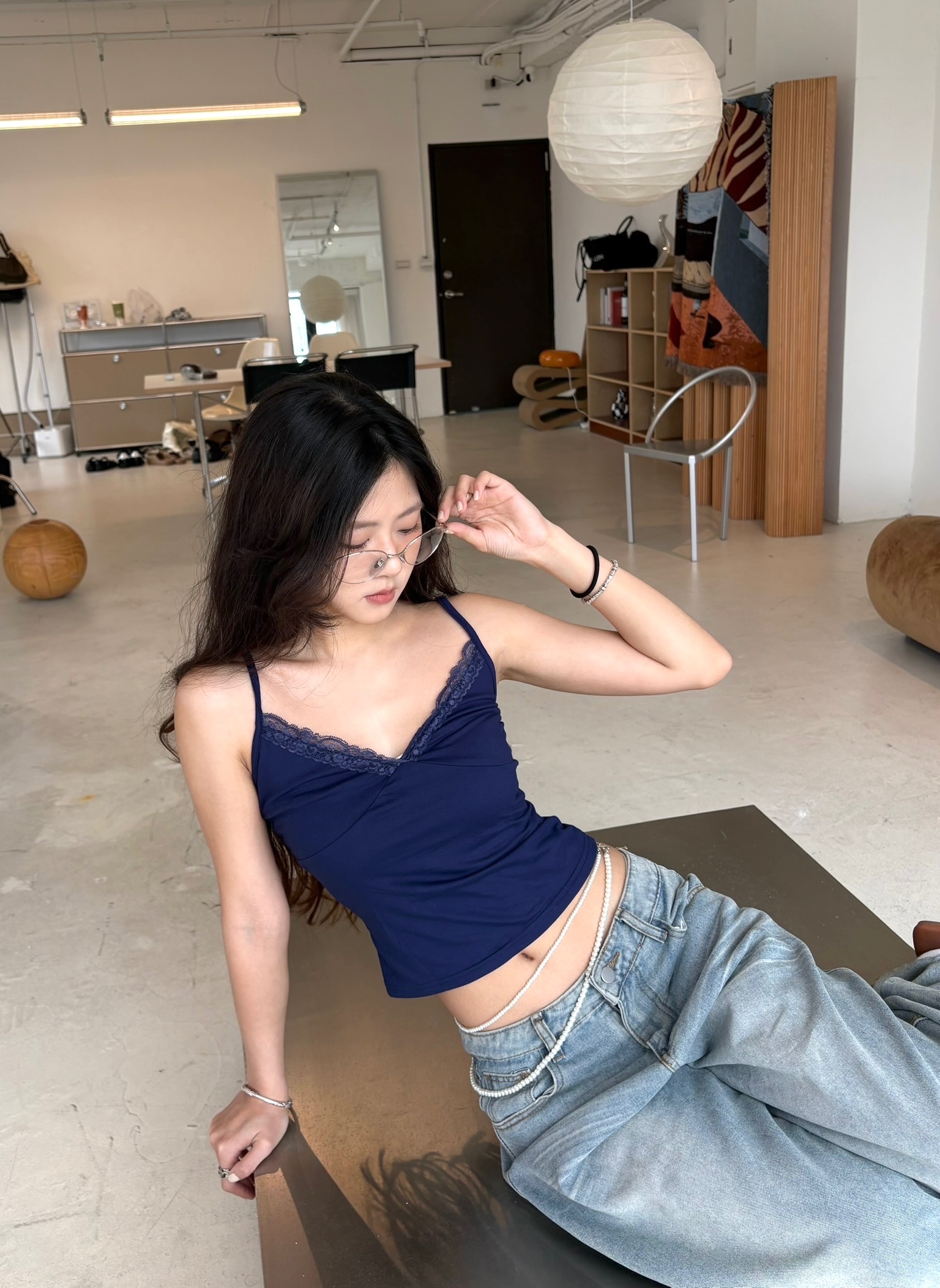 經典蕾絲細肩背心