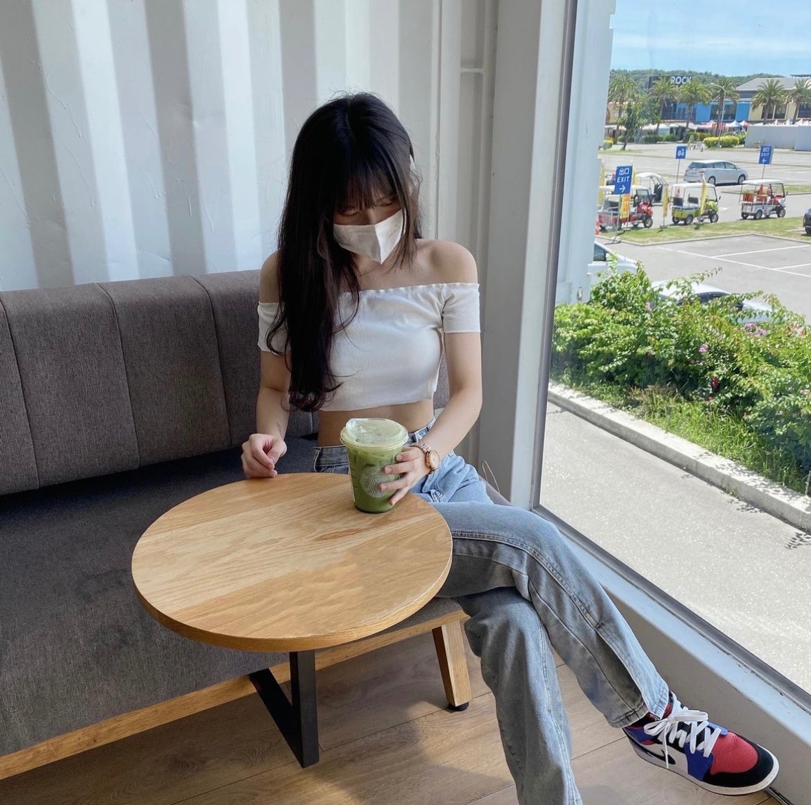 一塊有設計的布➡️一字領（微透）