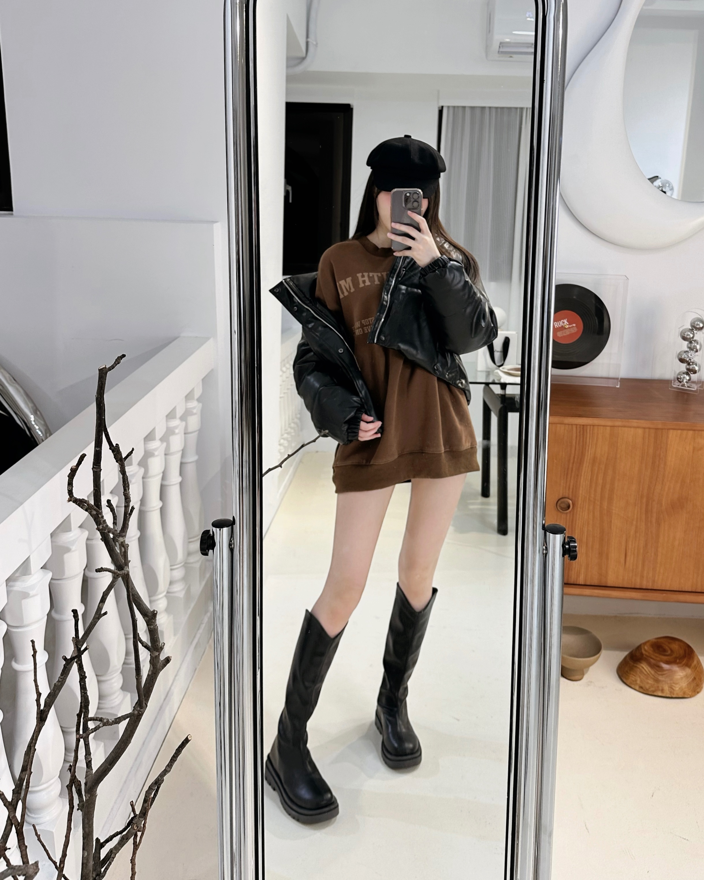 芊芊實拍 V口長靴 僅試穿拍照 38碼