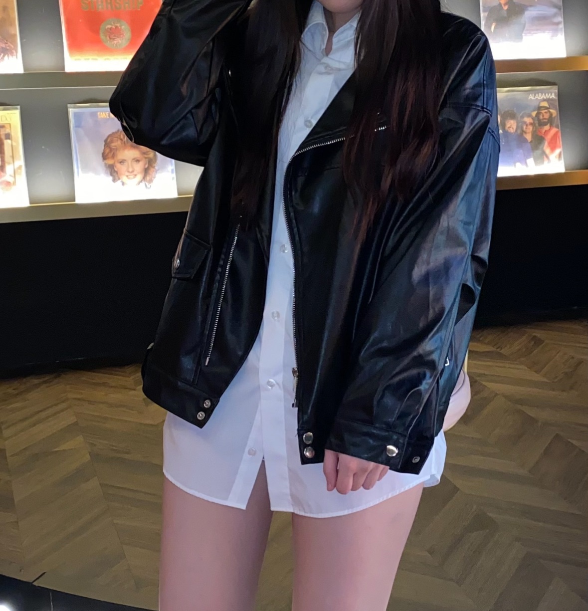 芊芊實拍 皮外套 僅穿1次