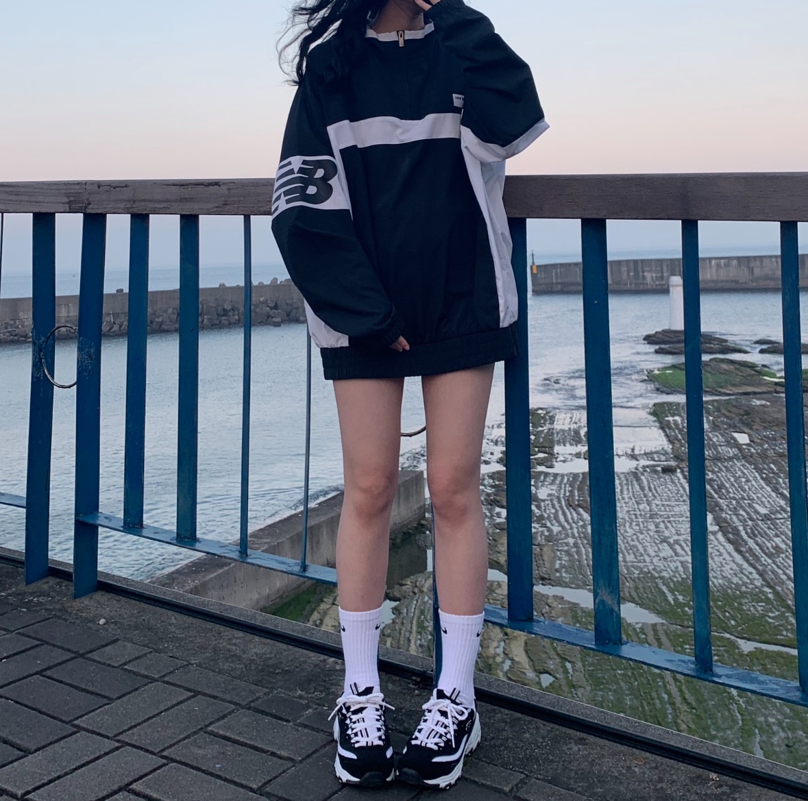 芊芊實拍 正版NB風衣 可蓋屁股 當初買一千多