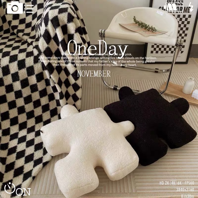 好運嚴選｜拼圖坐墊抱枕