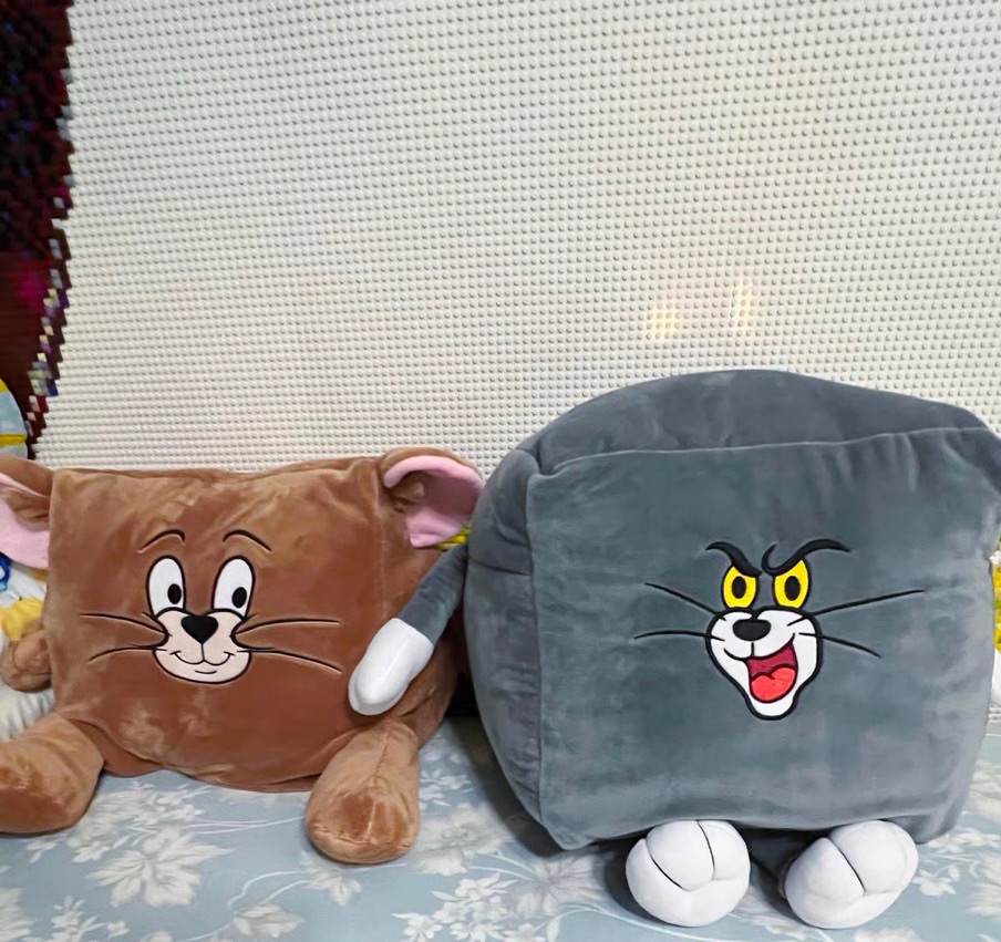 好運嚴選｜🐱🐭湯姆貓傑利鼠抱枕毛毯二合一