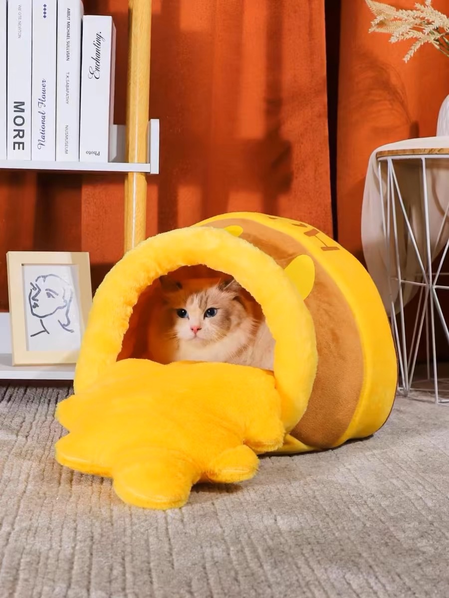 好運嚴選｜小熊維尼蜂蜜罐🍯寵物小窩