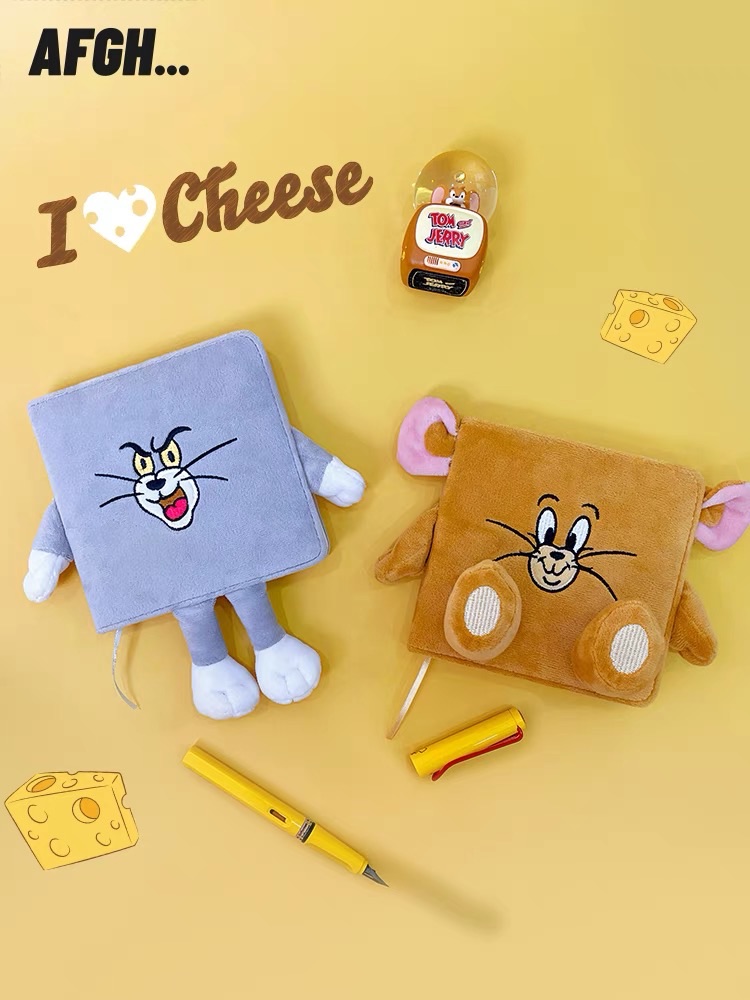 好運嚴選｜華納正版🐱🐭湯姆貓傑利鼠造型絨毛筆記本