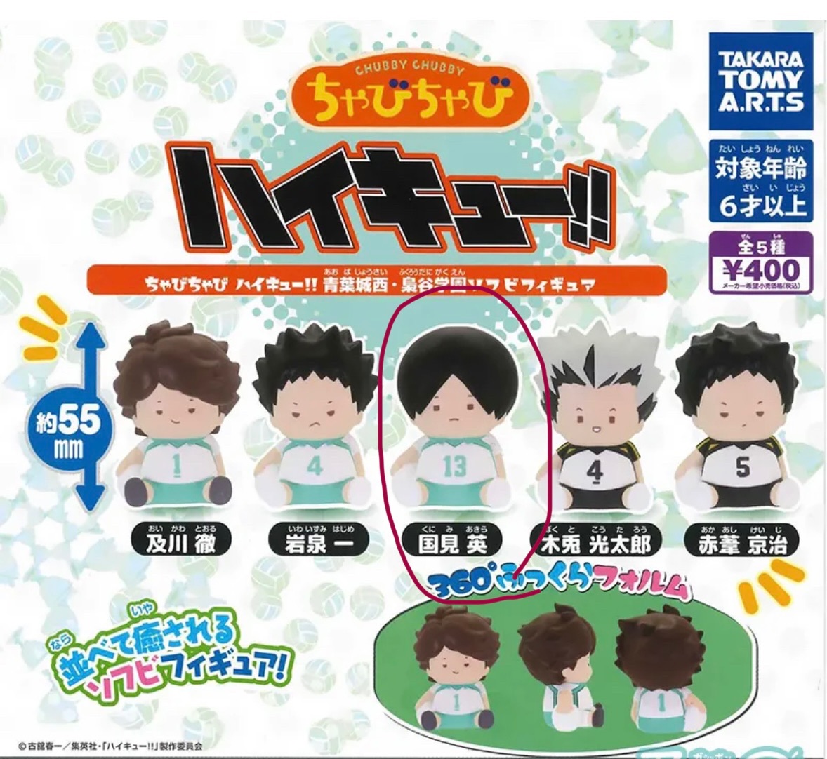 排球少年Q版軟膠公仔青葉城西