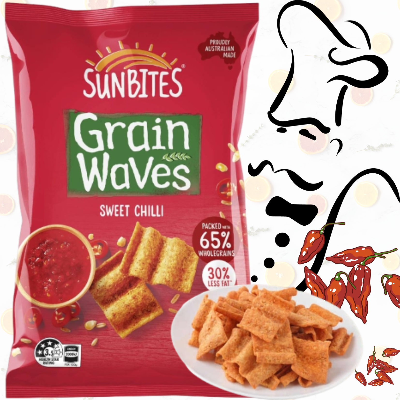 🇦🇺Sunbites Grain Waves 澳洲低脂低卡 穀麥波浪甜辣醬玉米片 洋芋片🦘澳洲代購🦘澳野生活