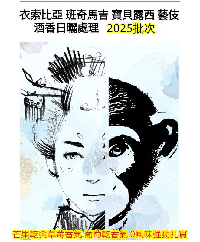 衣索比亞 班奇馬吉 藝伎 寶貝露西 藝伎 酒香日曬處理 2025 批次 G1