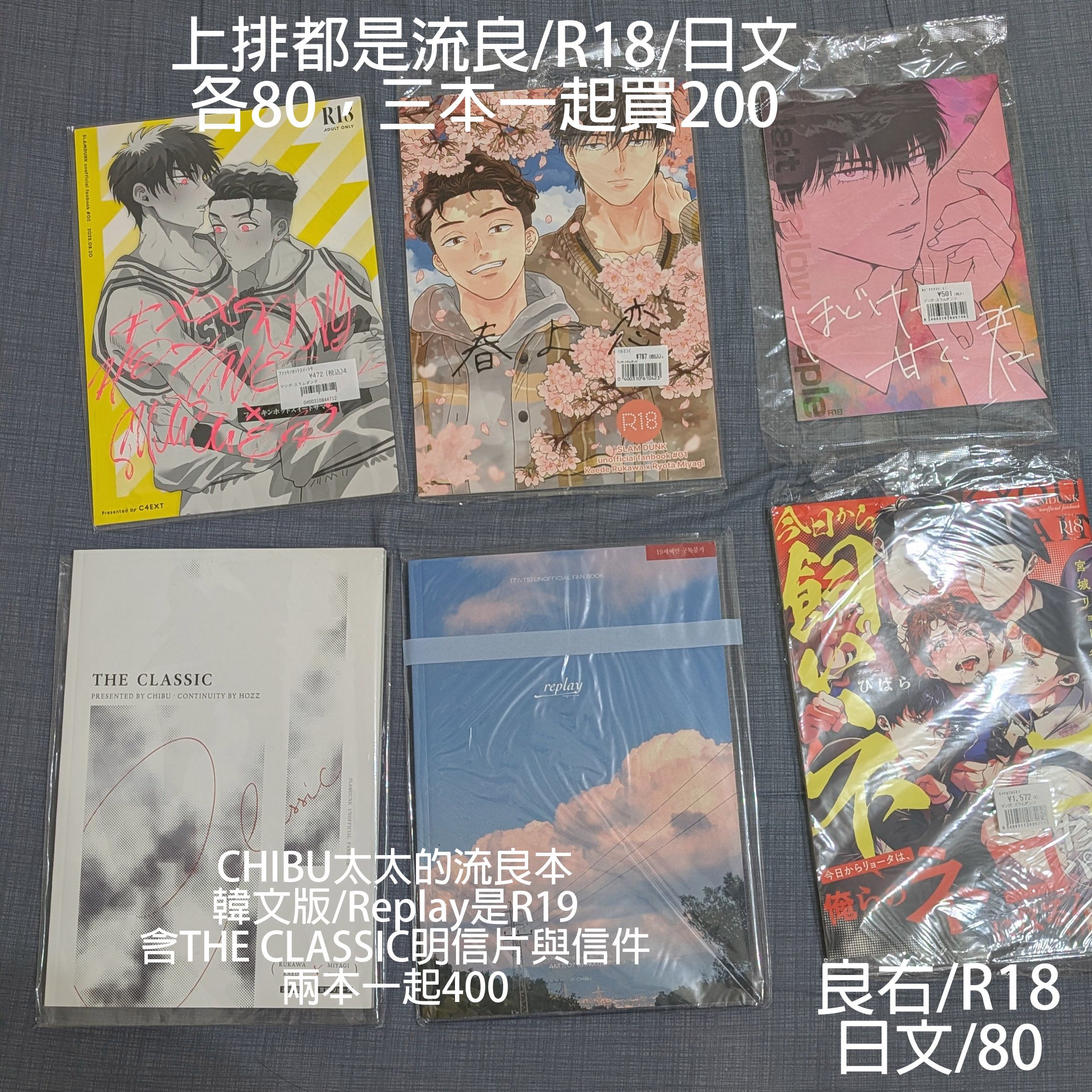 灌籃高手同人誌（流良、良右）