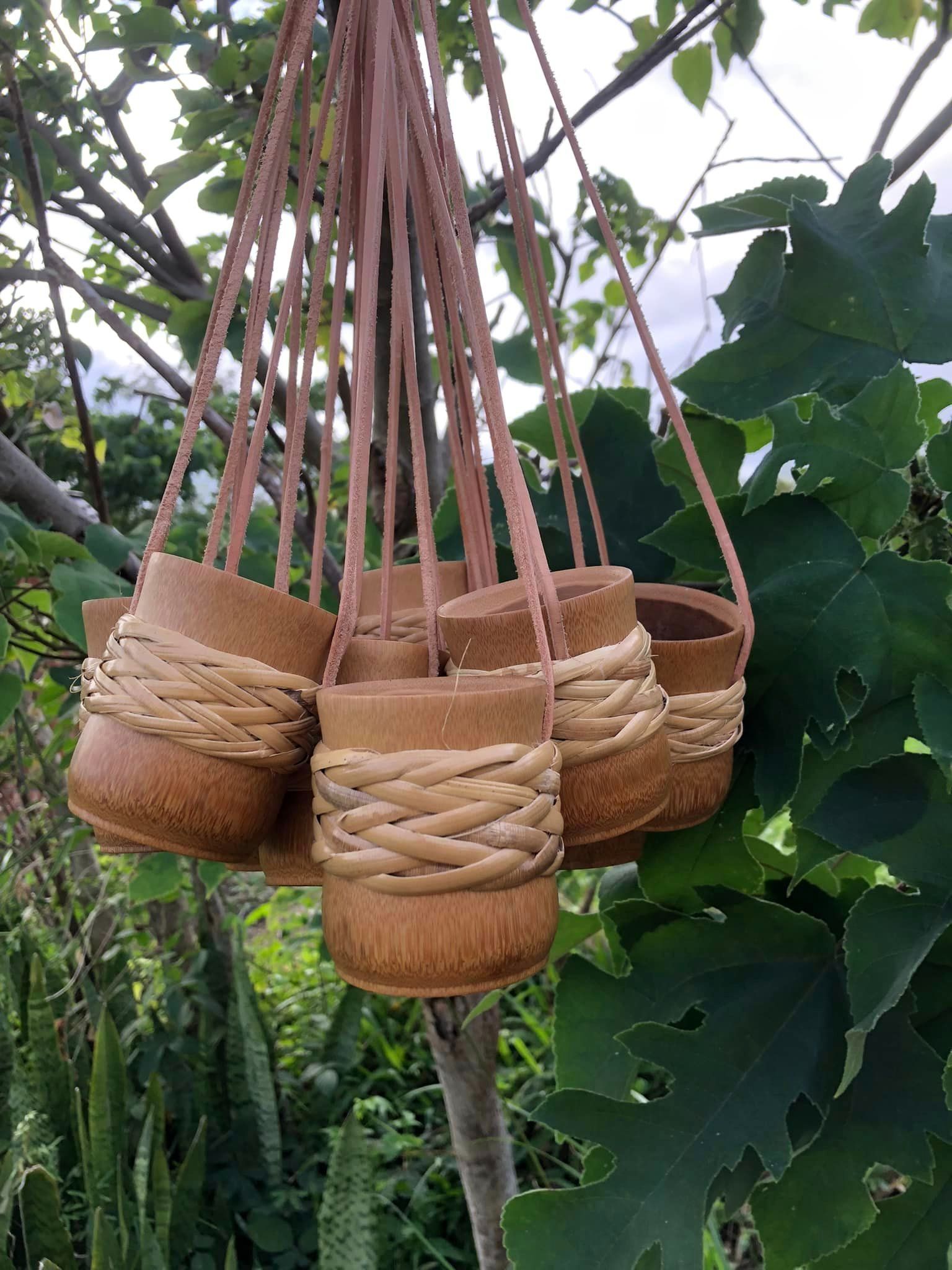 otal 掛繩藤編竹杯