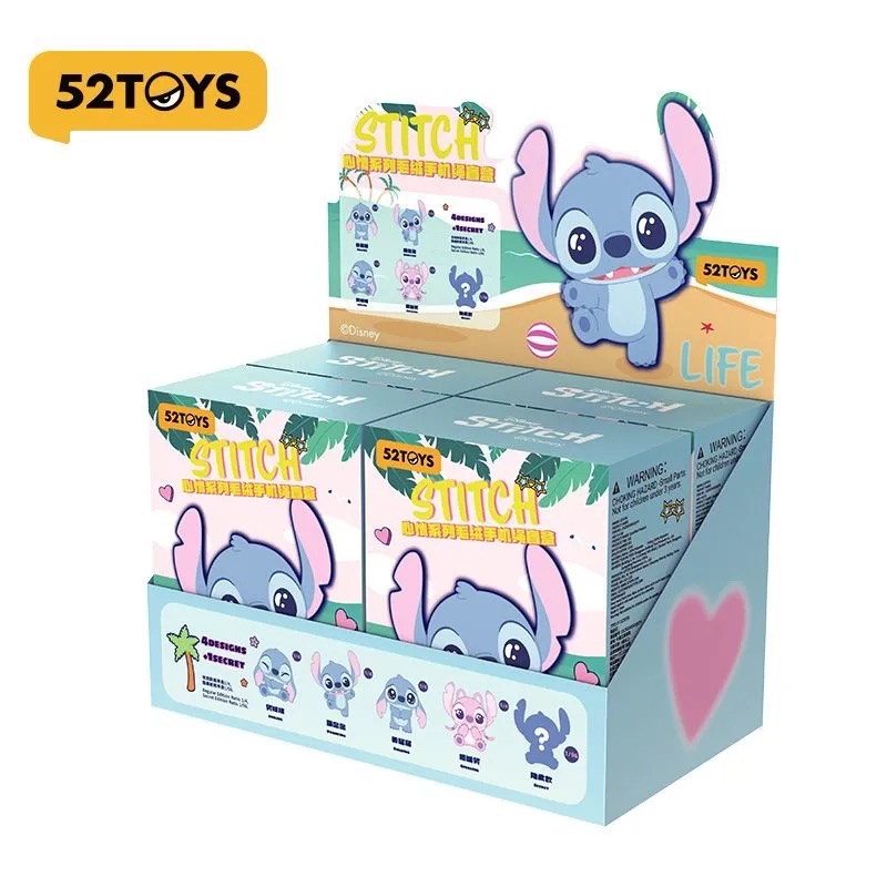 52TOYS史迪奇心情系列毛绒盲盒可爱迪士尼周边手机绳公仔手办挂件