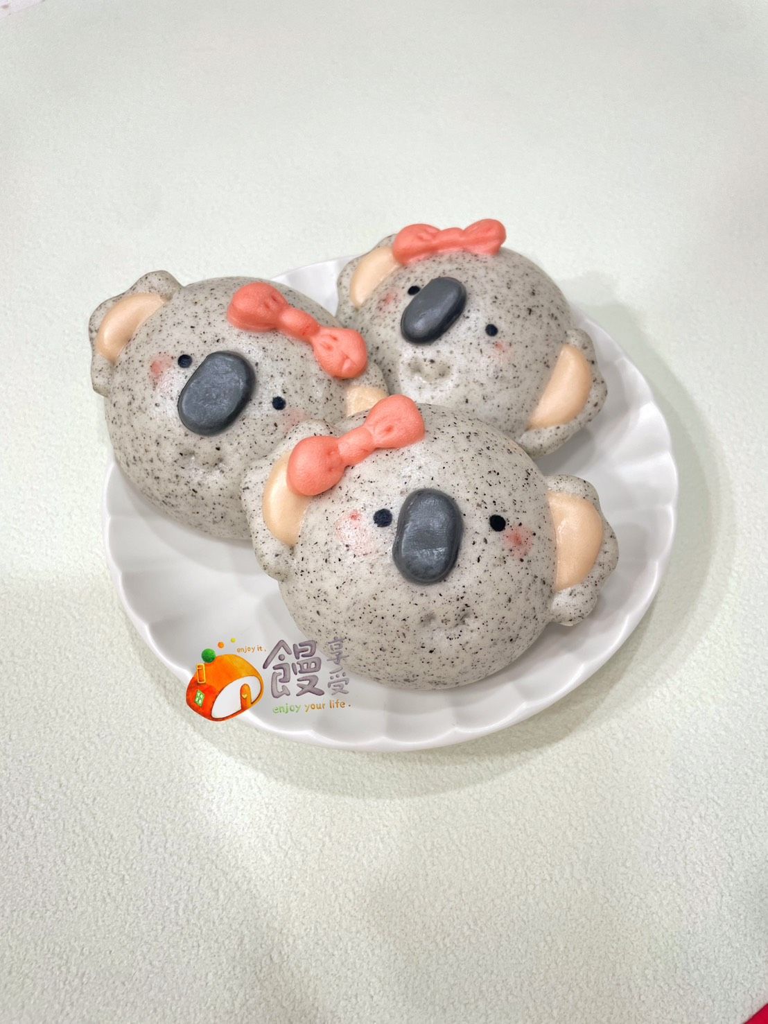 「無尾熊」鮮奶饅頭 （一組六入）