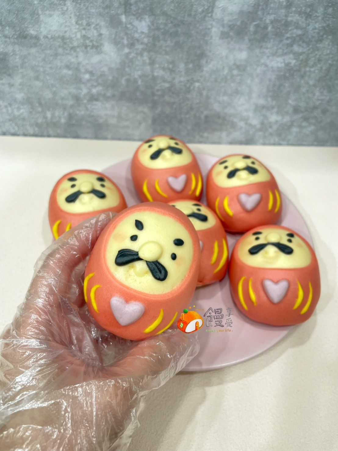 「福氣達摩」鮮奶饅頭 ，一組6入
