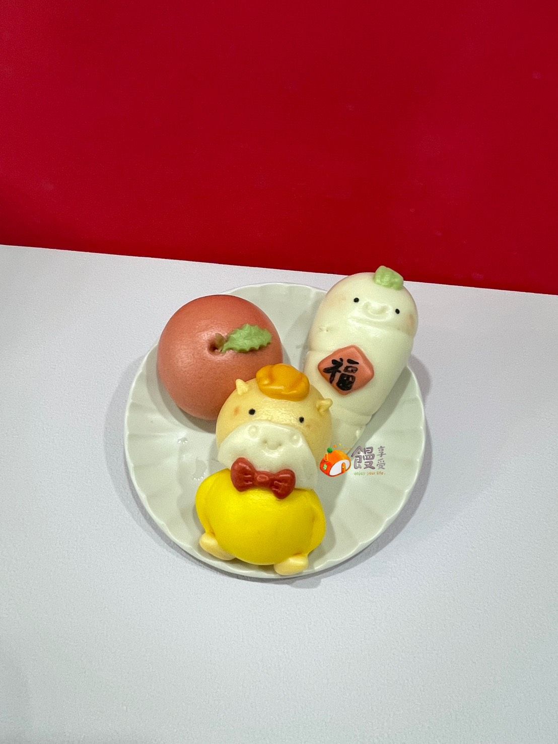 馬年福氣造型饅頭組合（一組六入各兩顆）