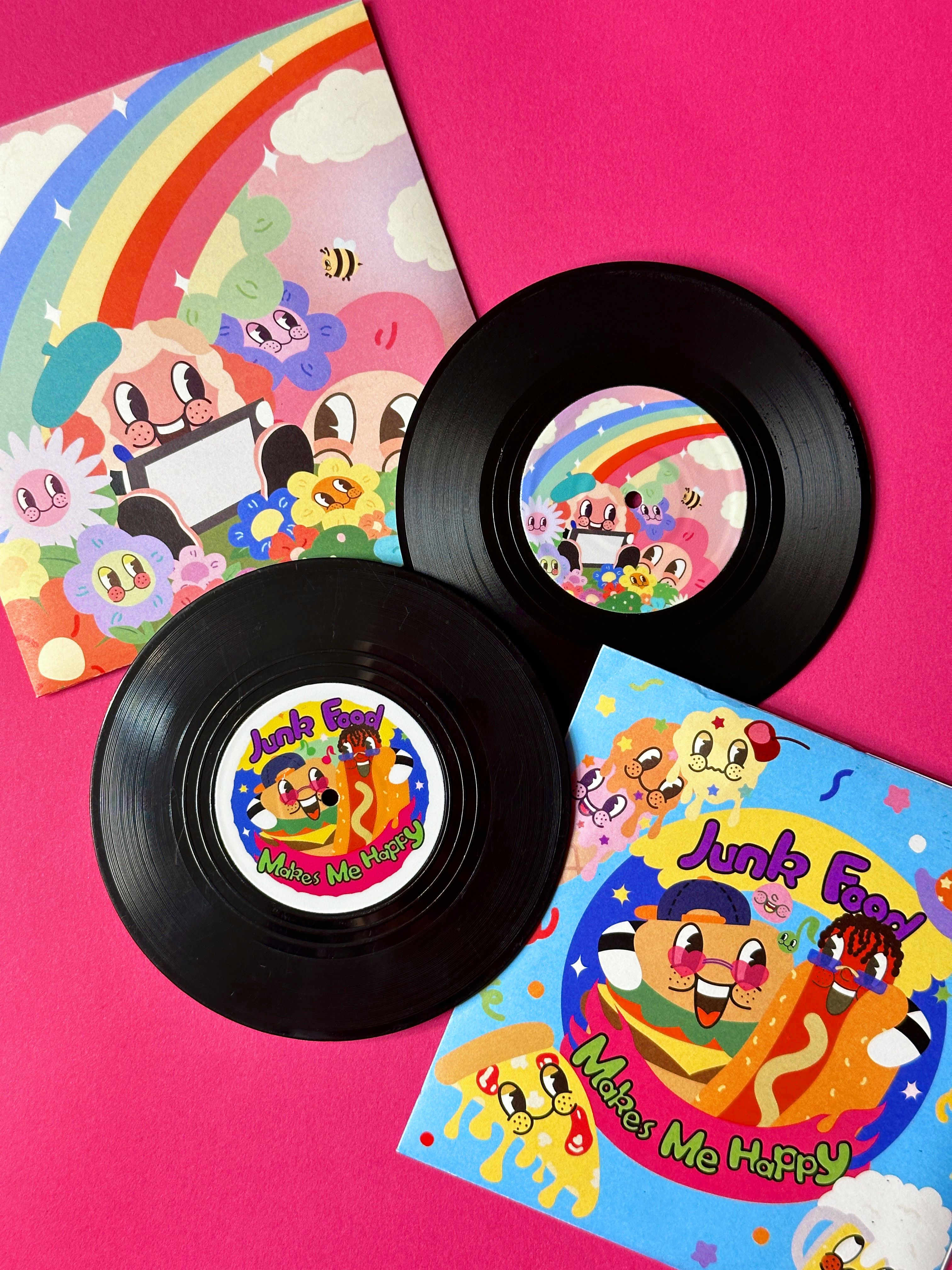 胖胖寶貝唱片杯墊