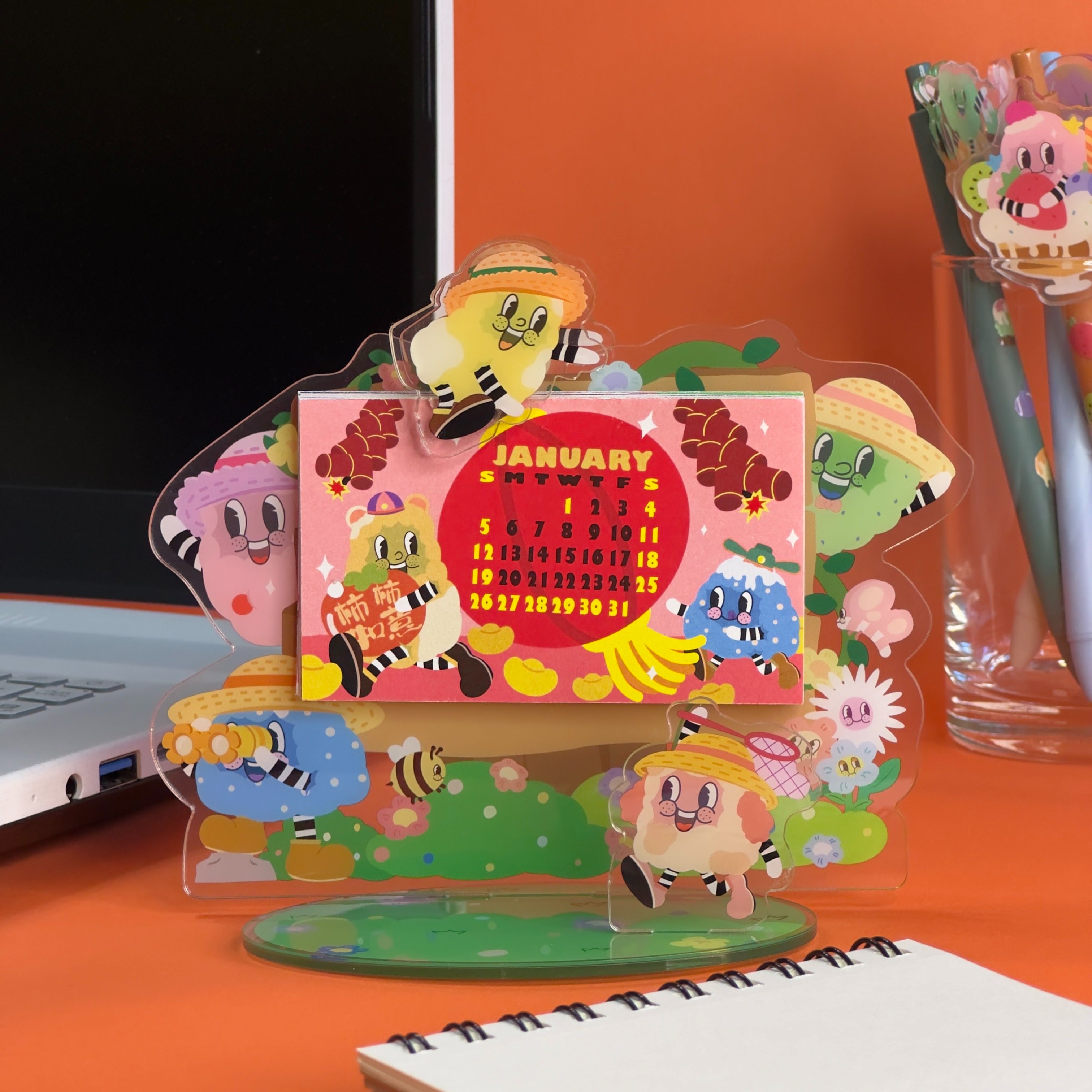 胖胖寶貝桌曆架